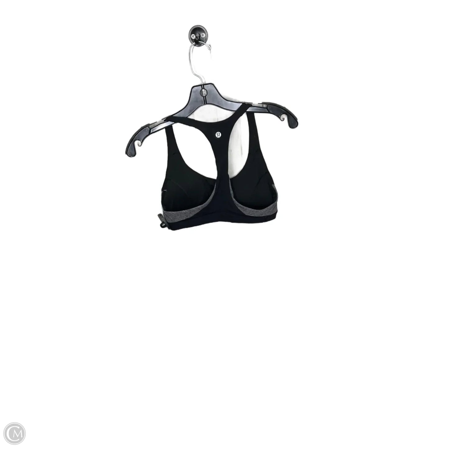 Athletic Bra By Lululemon In Black & Grey, Size: 6