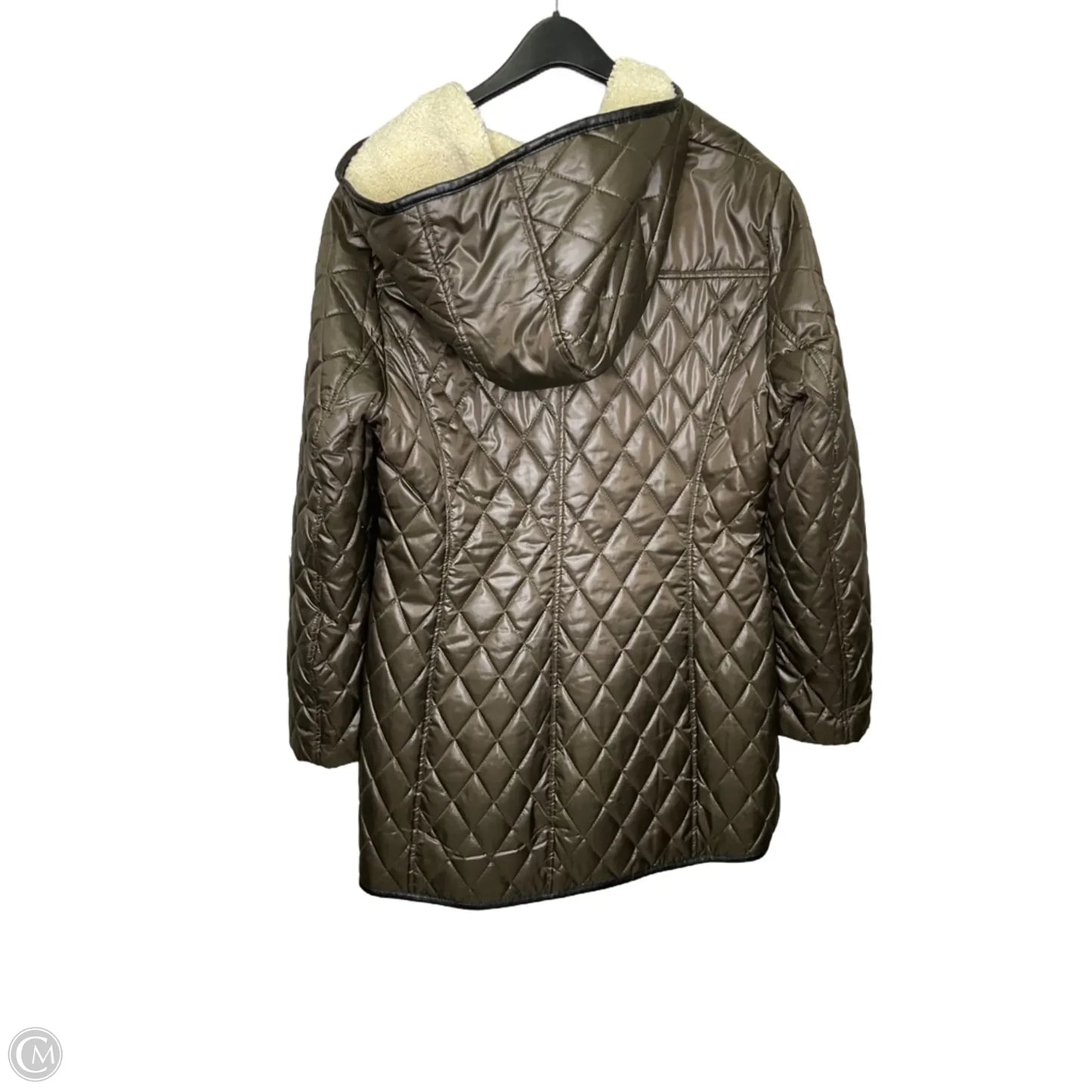 Jacket Puffer & Quilted By Kensie In Green, Size: L