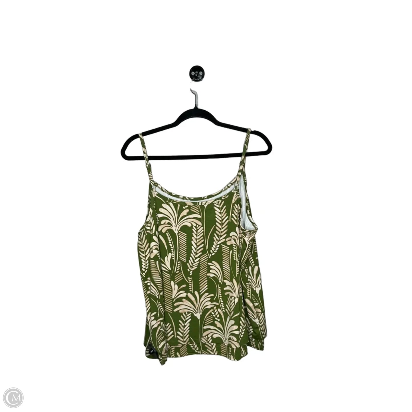 Top Sleeveless By Cabi In Green, Size: L