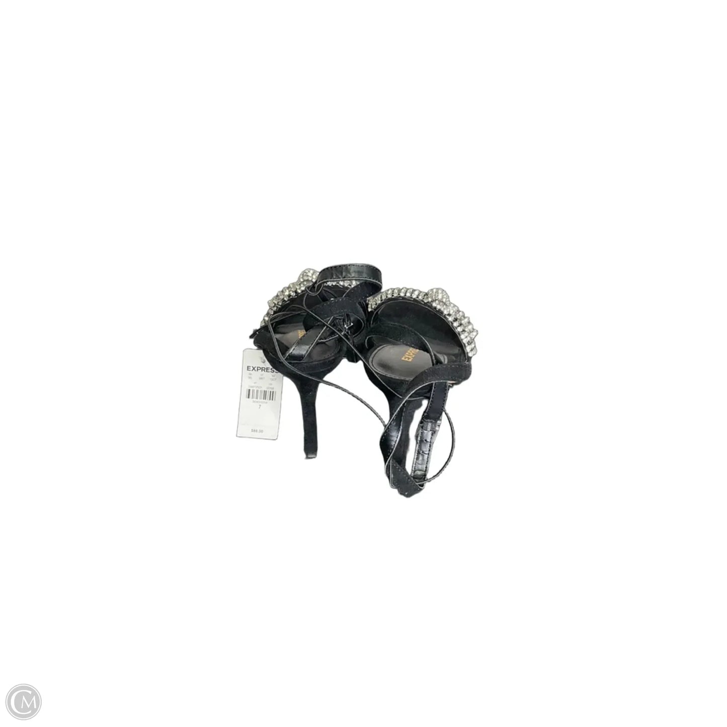 Sandals Heels Stiletto By Express In Black, Size: 7
