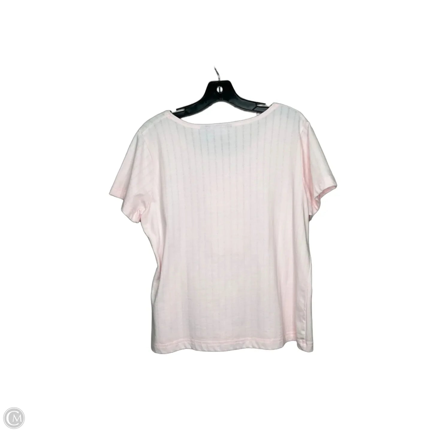 Top Short Sleeve By Clothes Mentor In Pink, Size: L