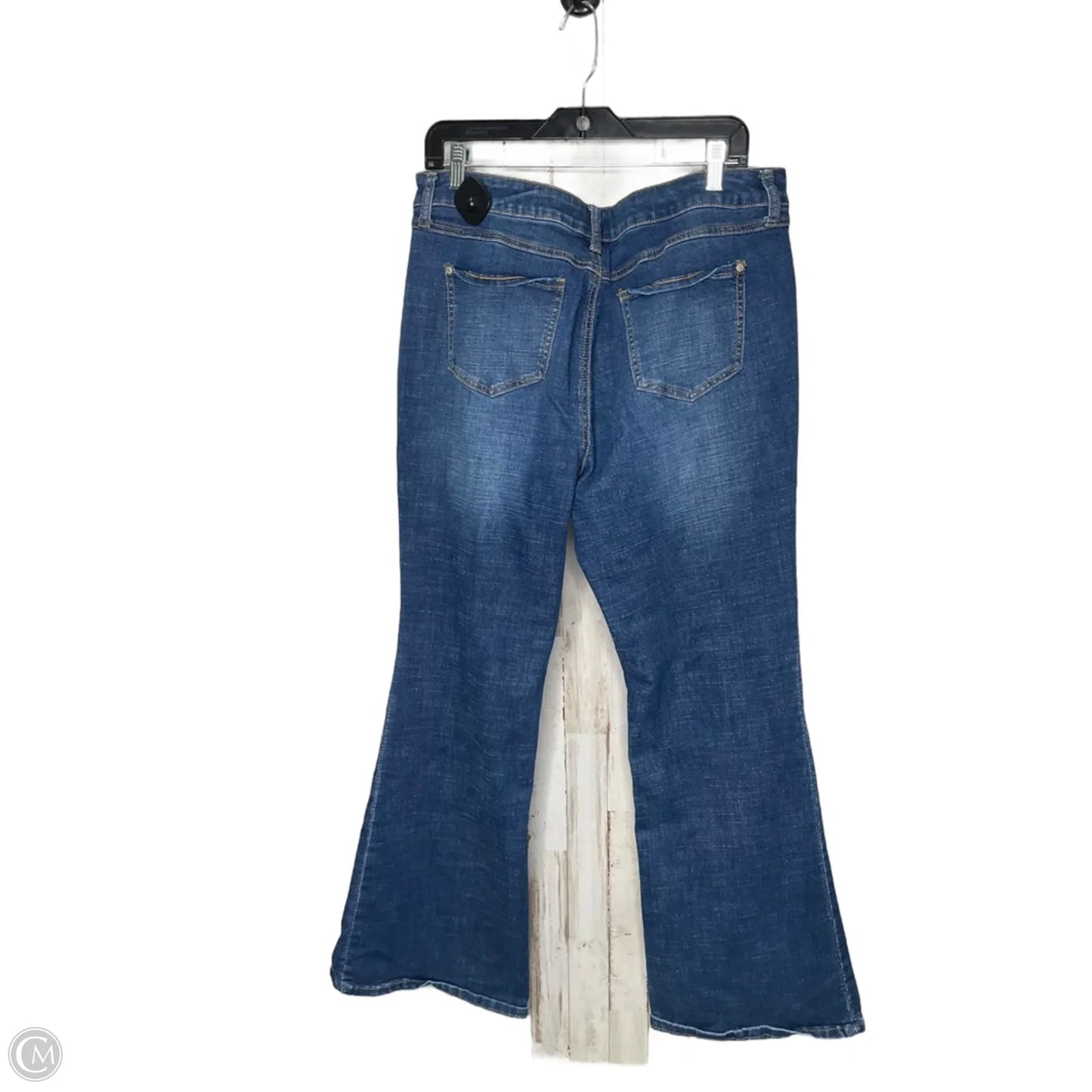 Jeans Boot Cut By Cato In Blue Denim, Size: 14