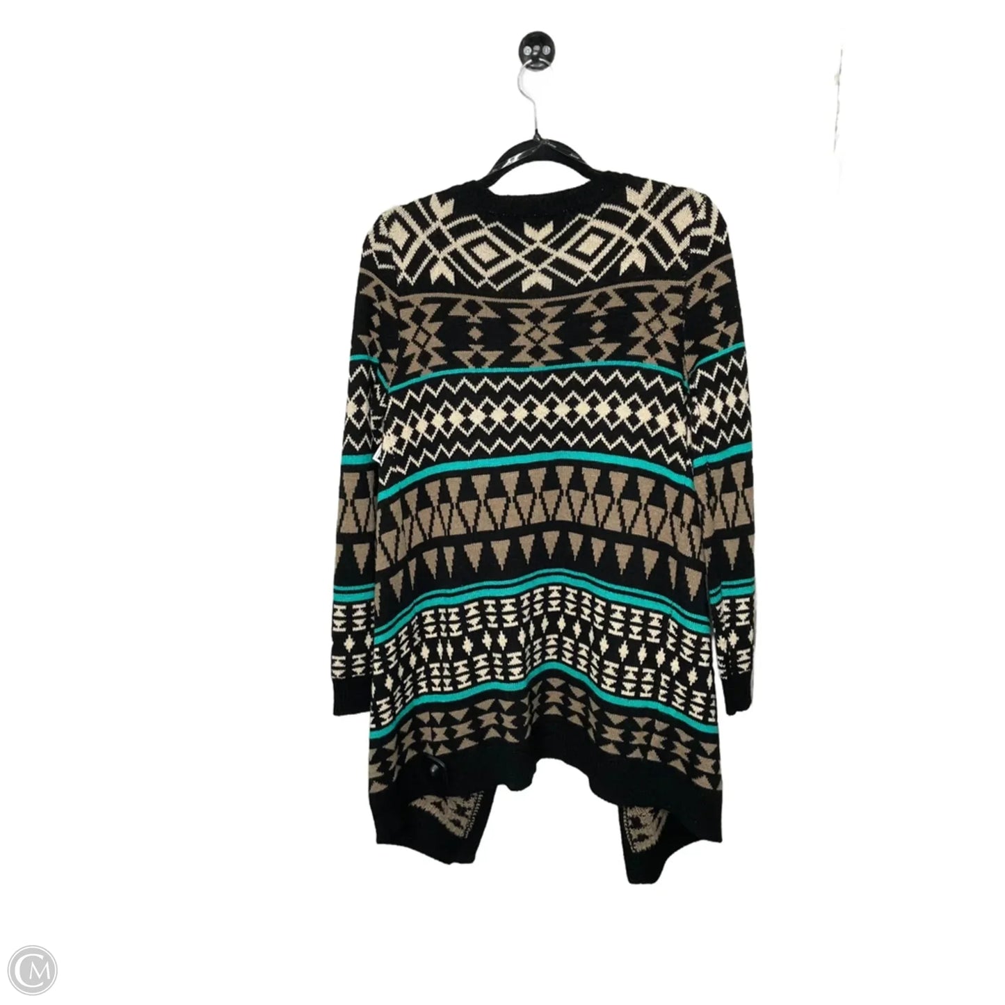 Cardigan By Clothes Mentor In Black & Brown, Size: M