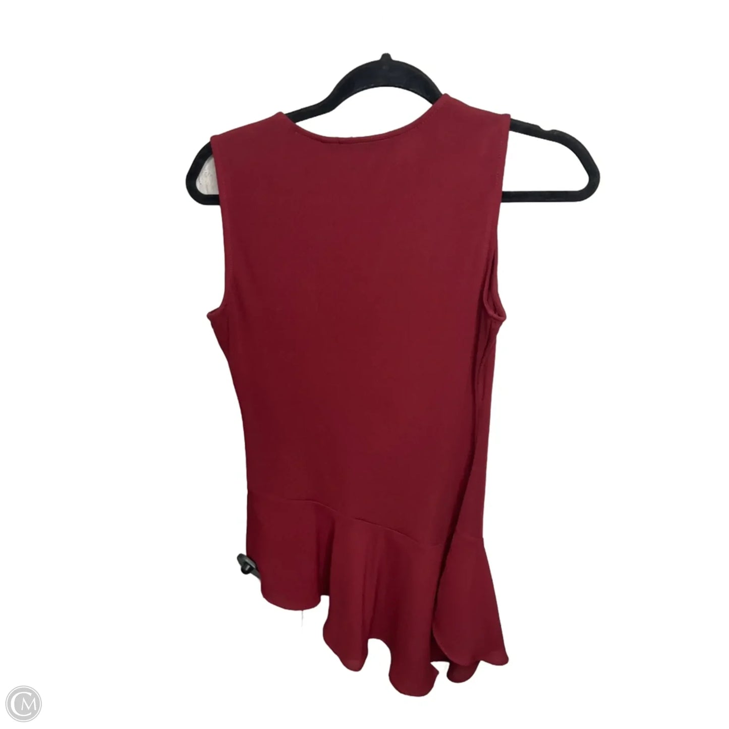 Top Sleeveless By Versona In Maroon, Size: Xs
