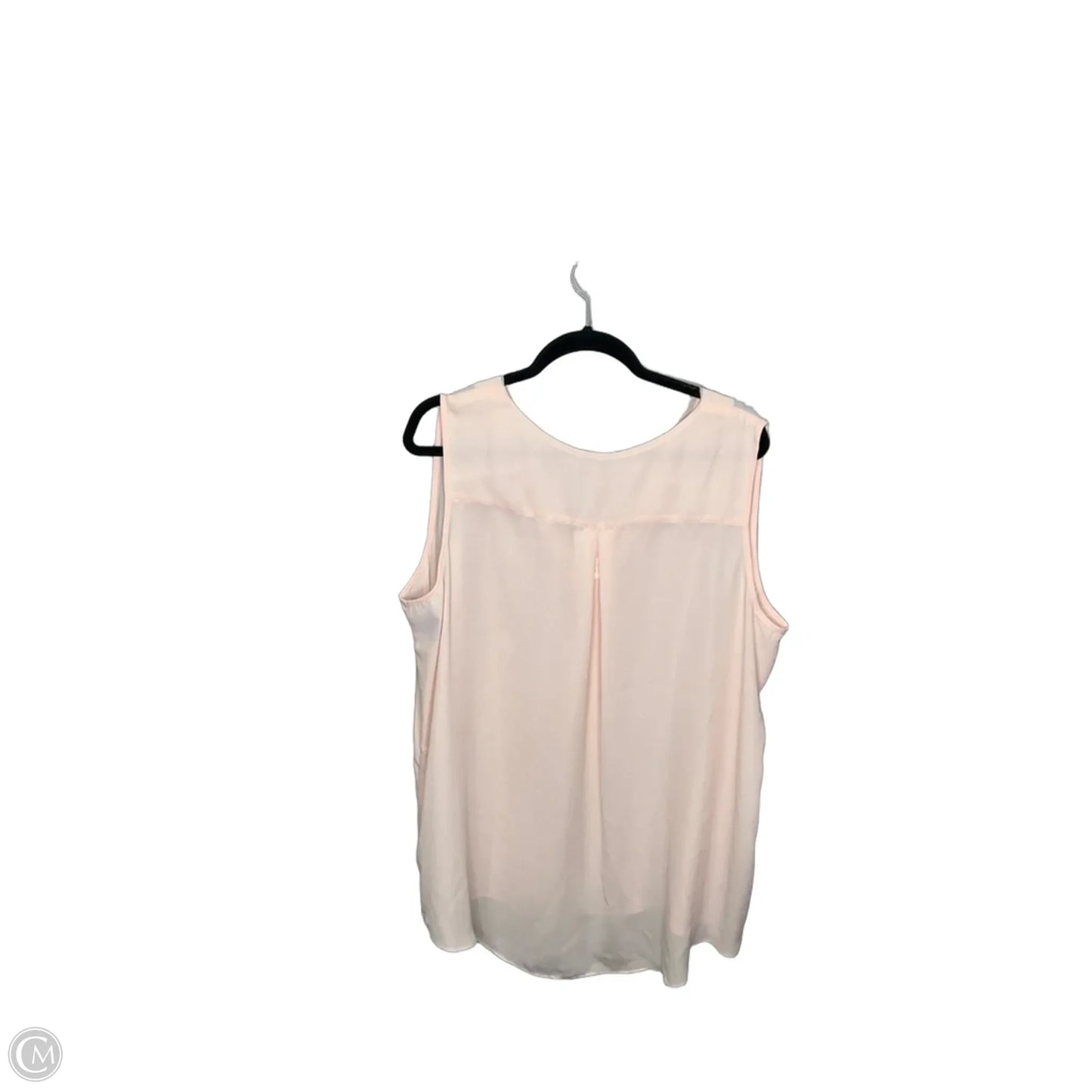 Top Sleeveless By Cato In Pink, Size: 3x