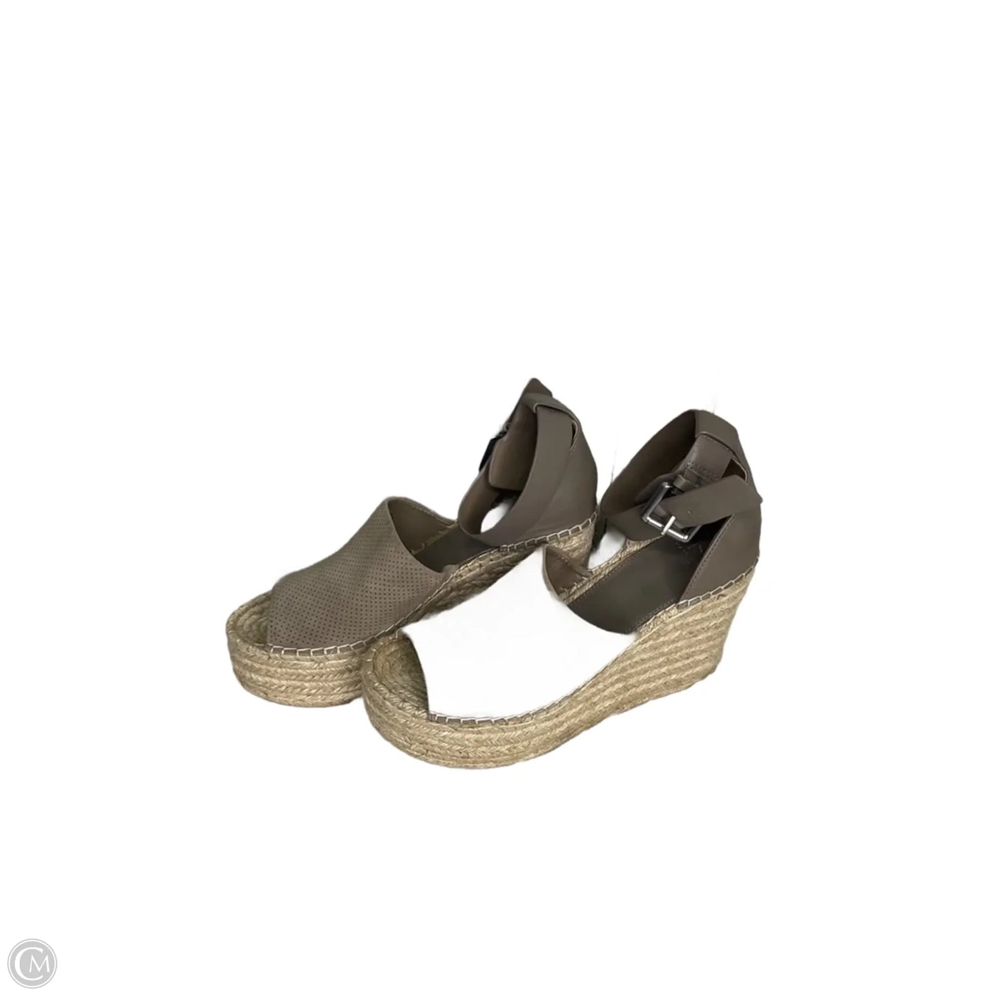 Shoes Heels Wedge By Marc Fisher In Grey, Size: 9