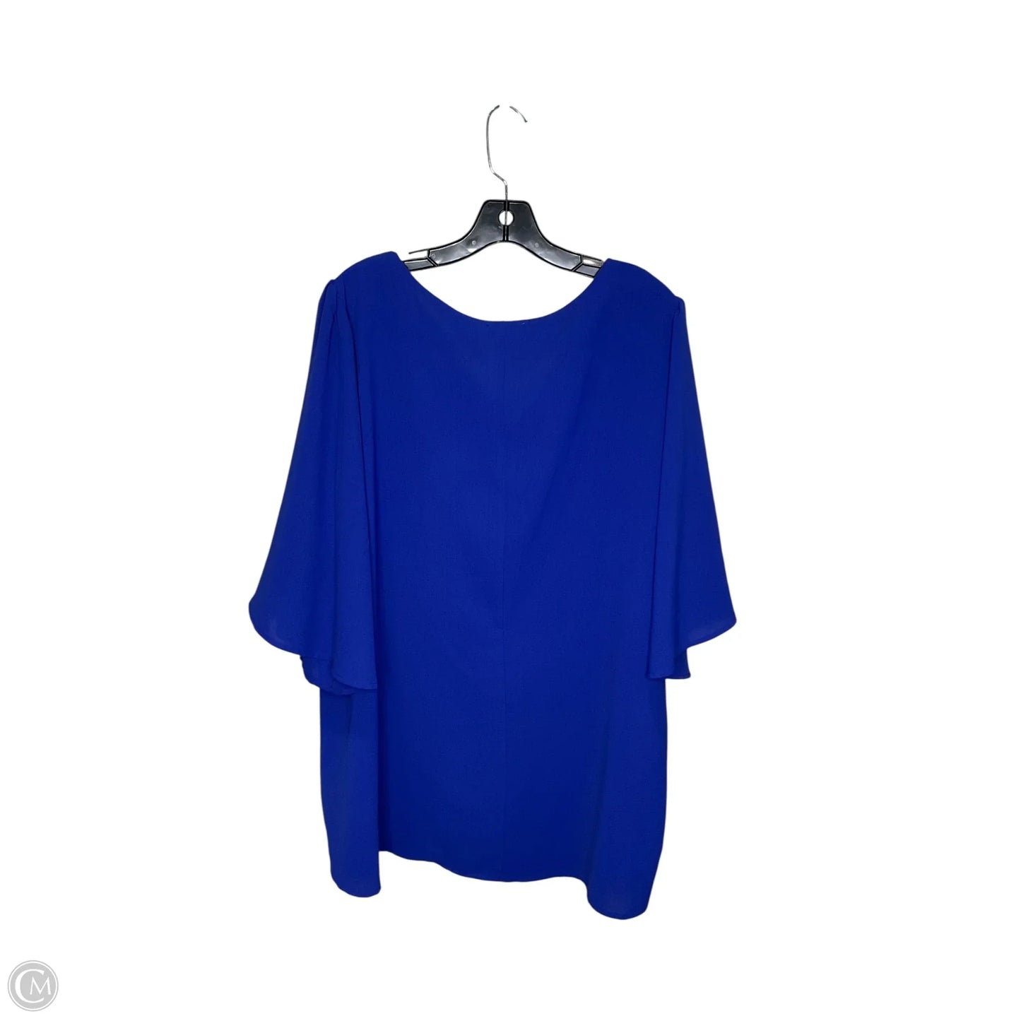 Top Short Sleeve By Andree By Unit In Blue, Size: 3x