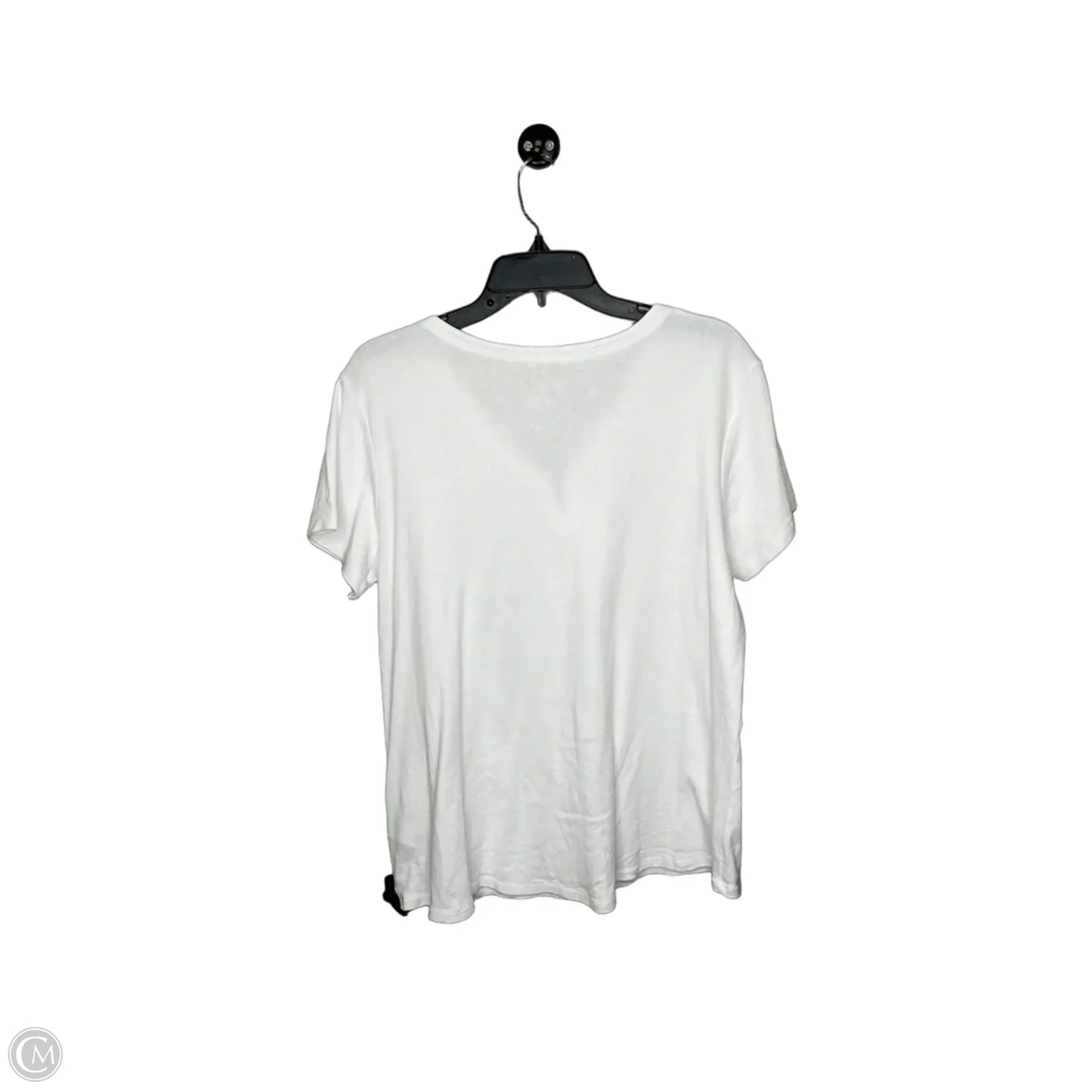 Top Short Sleeve By Anne Klein In White, Size: Xl