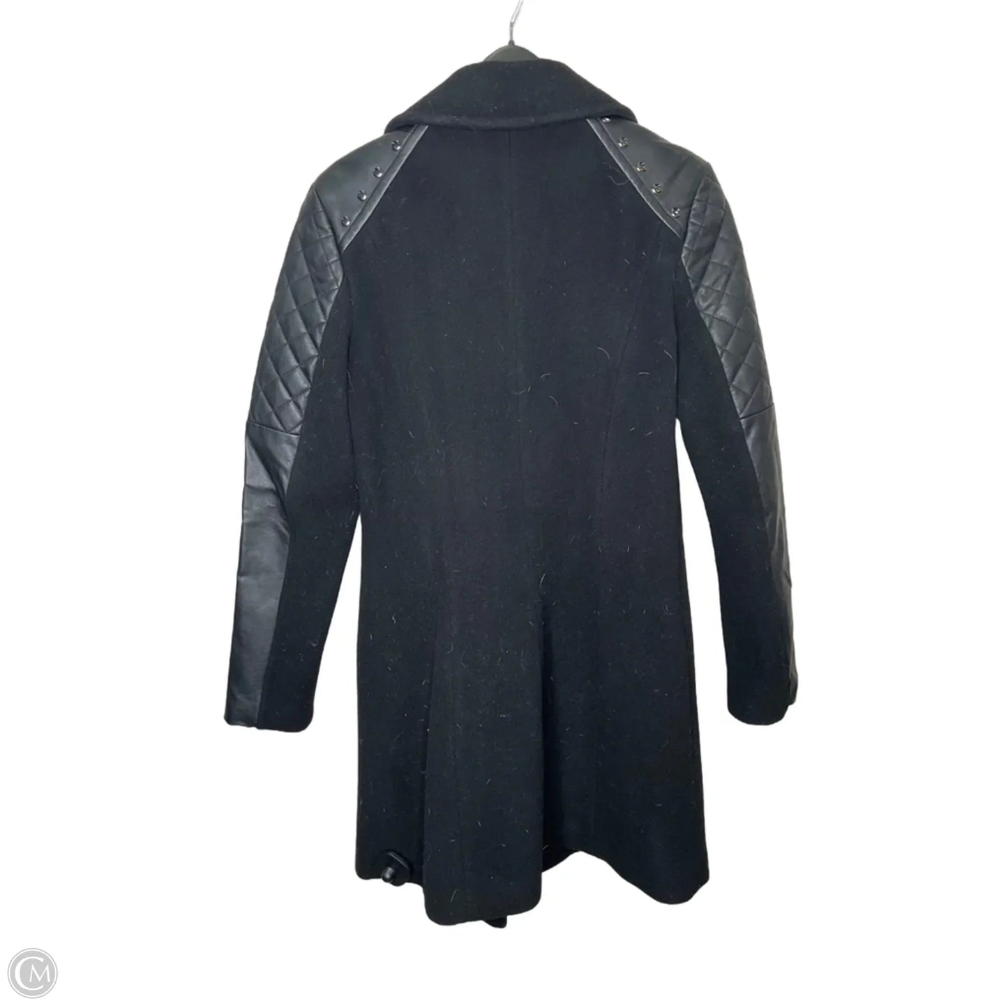 Coat Wool By Cache In Black, Size: Xs