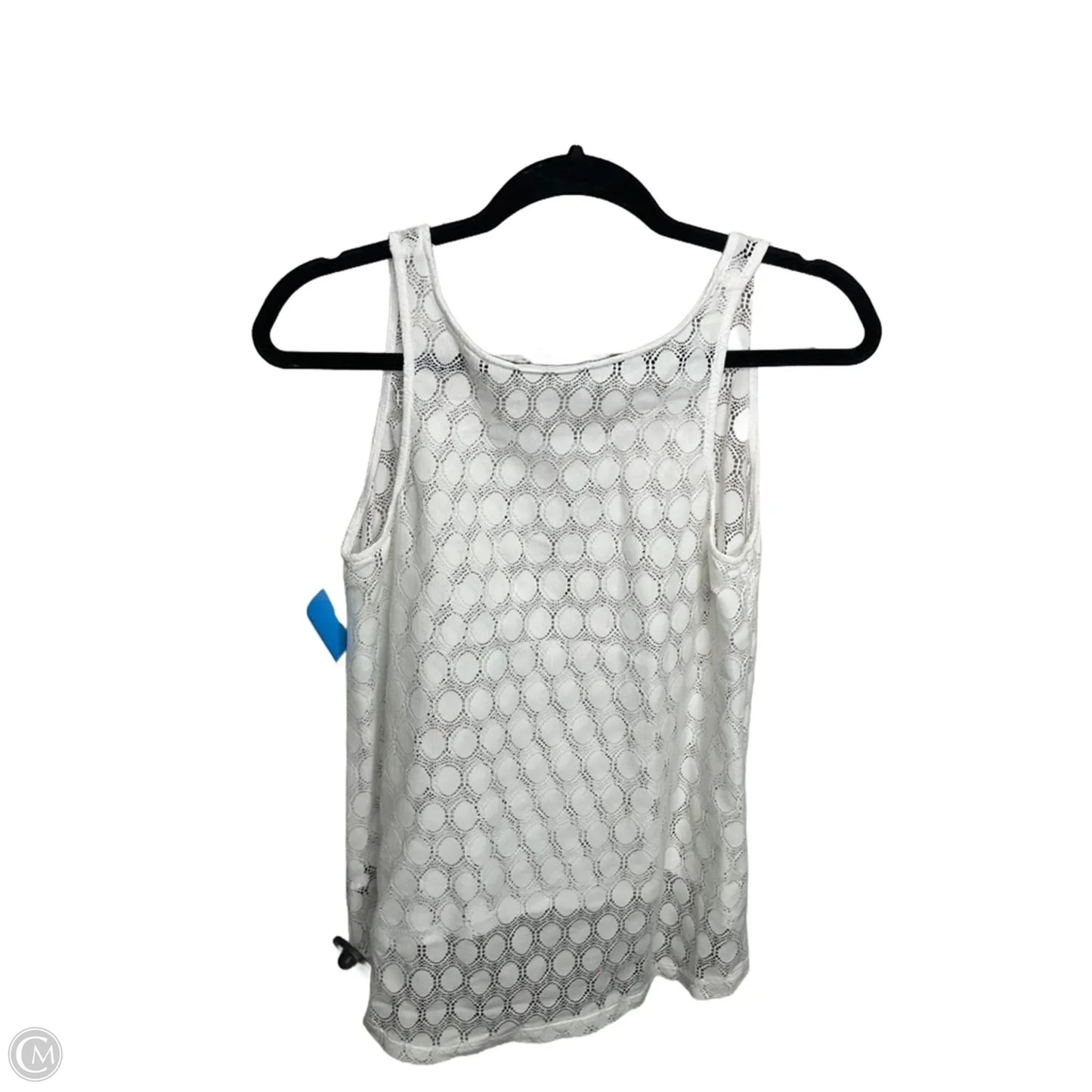 Top Sleeveless By Clothes Mentor In White, Size: M