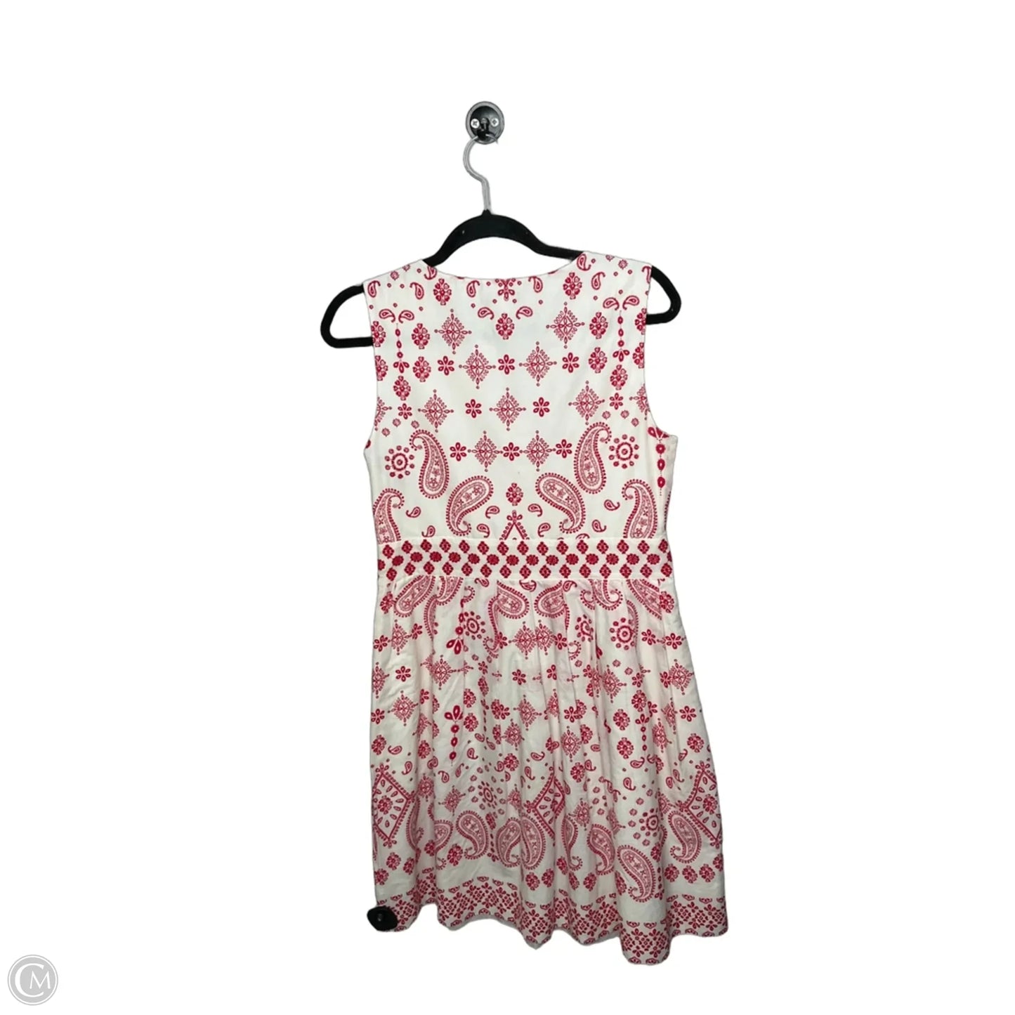 Dress Casual Midi By Talbots In Red & White, Size: 8p