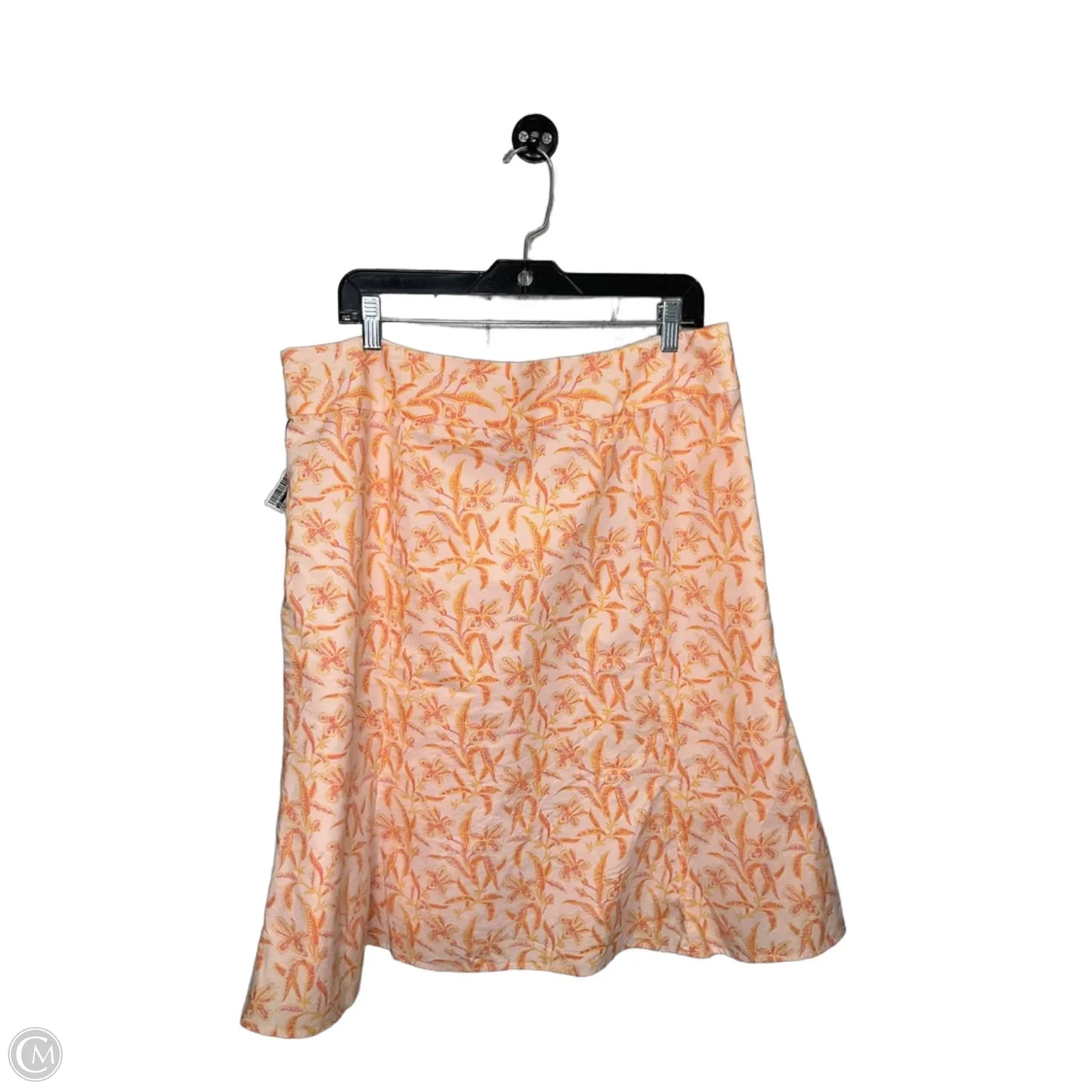 Skirt Midi By Gap In Orange, Size: 14