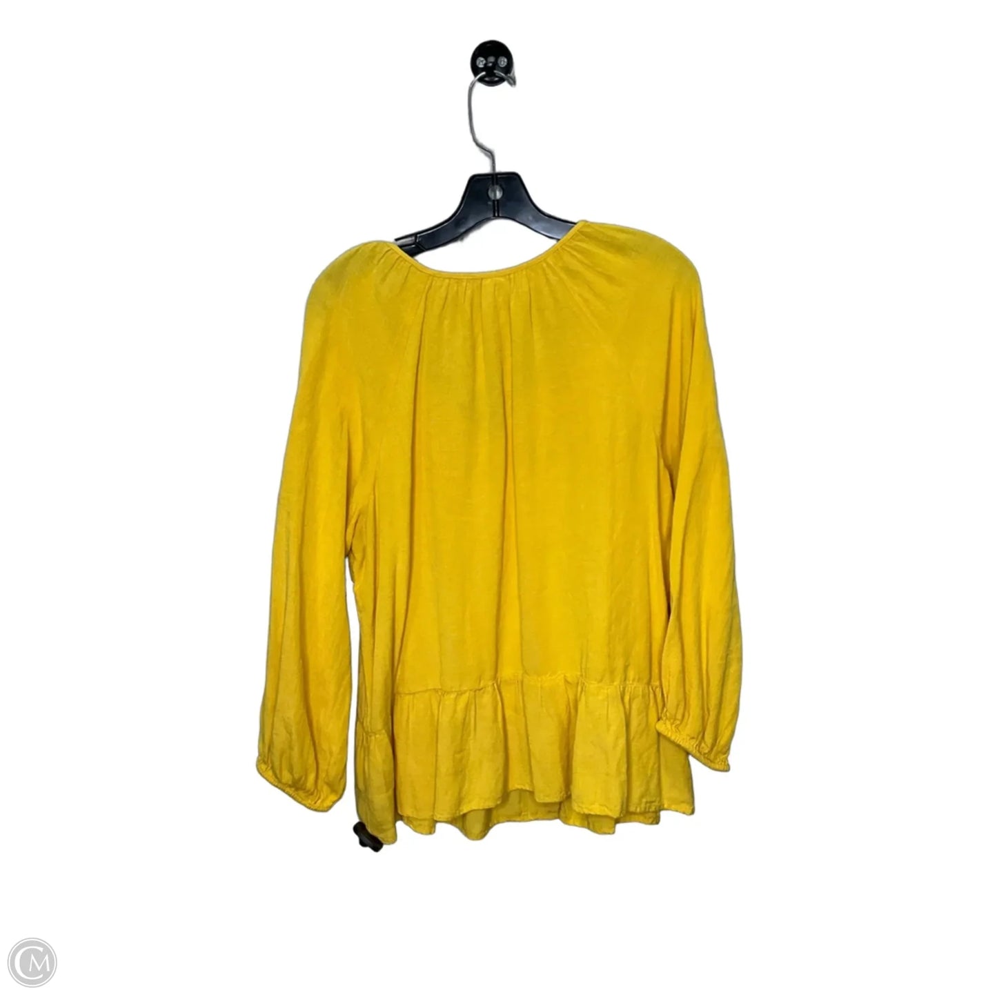 Tunic 3/4 Sleeve By Old Navy In Yellow, Size: L