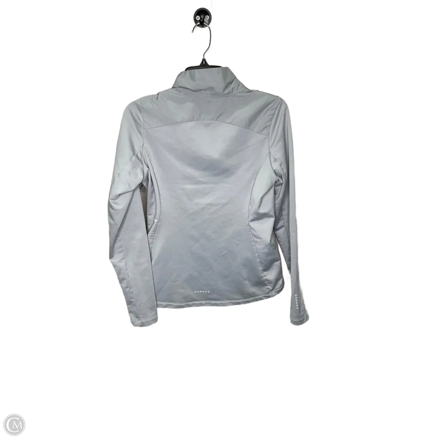 Athletic Jacket By Nike In Grey, Size: S