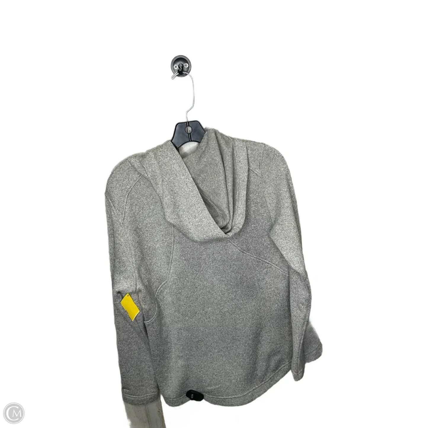 Jacket Fleece By Eddie Bauer In Grey, Size: L