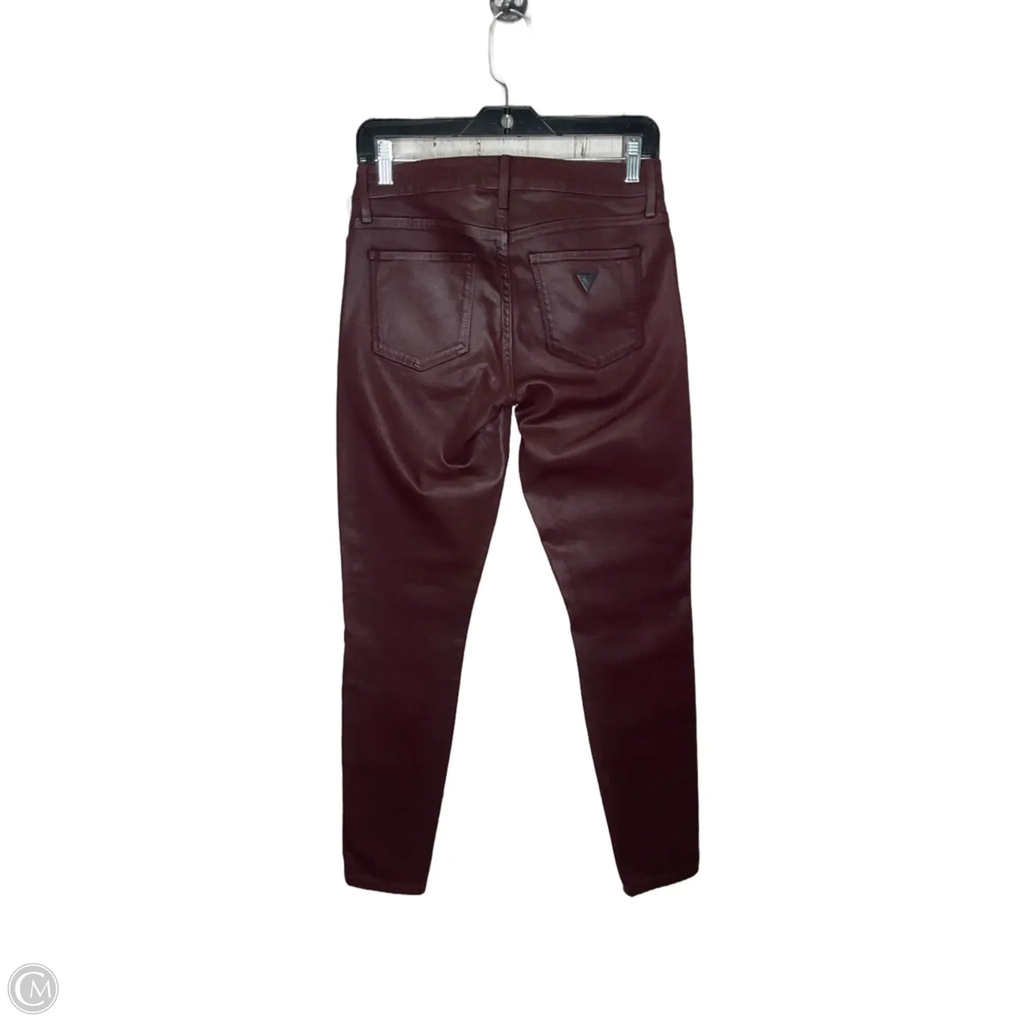 Pants Leggings By Guess In Maroon, Size: 6