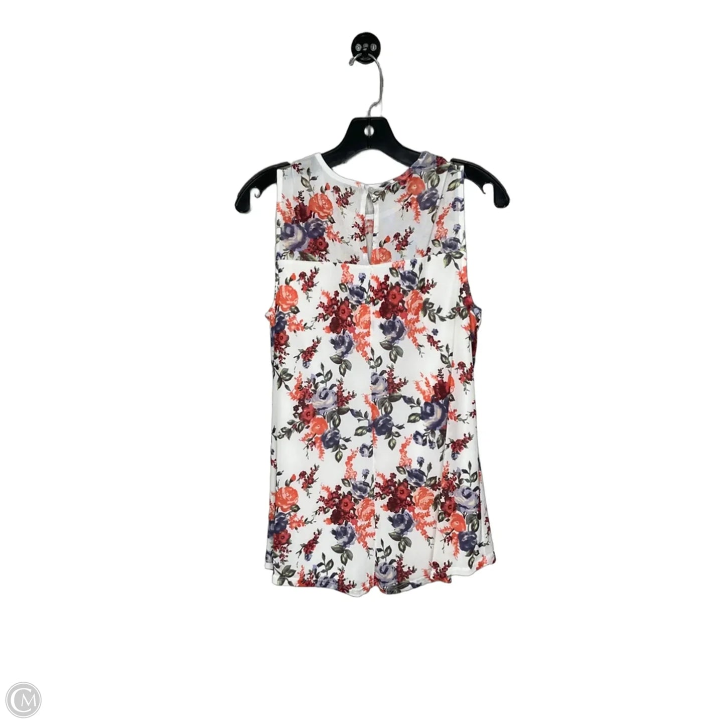 Top Sleeveless By Apt 9 In Floral Print, Size: S