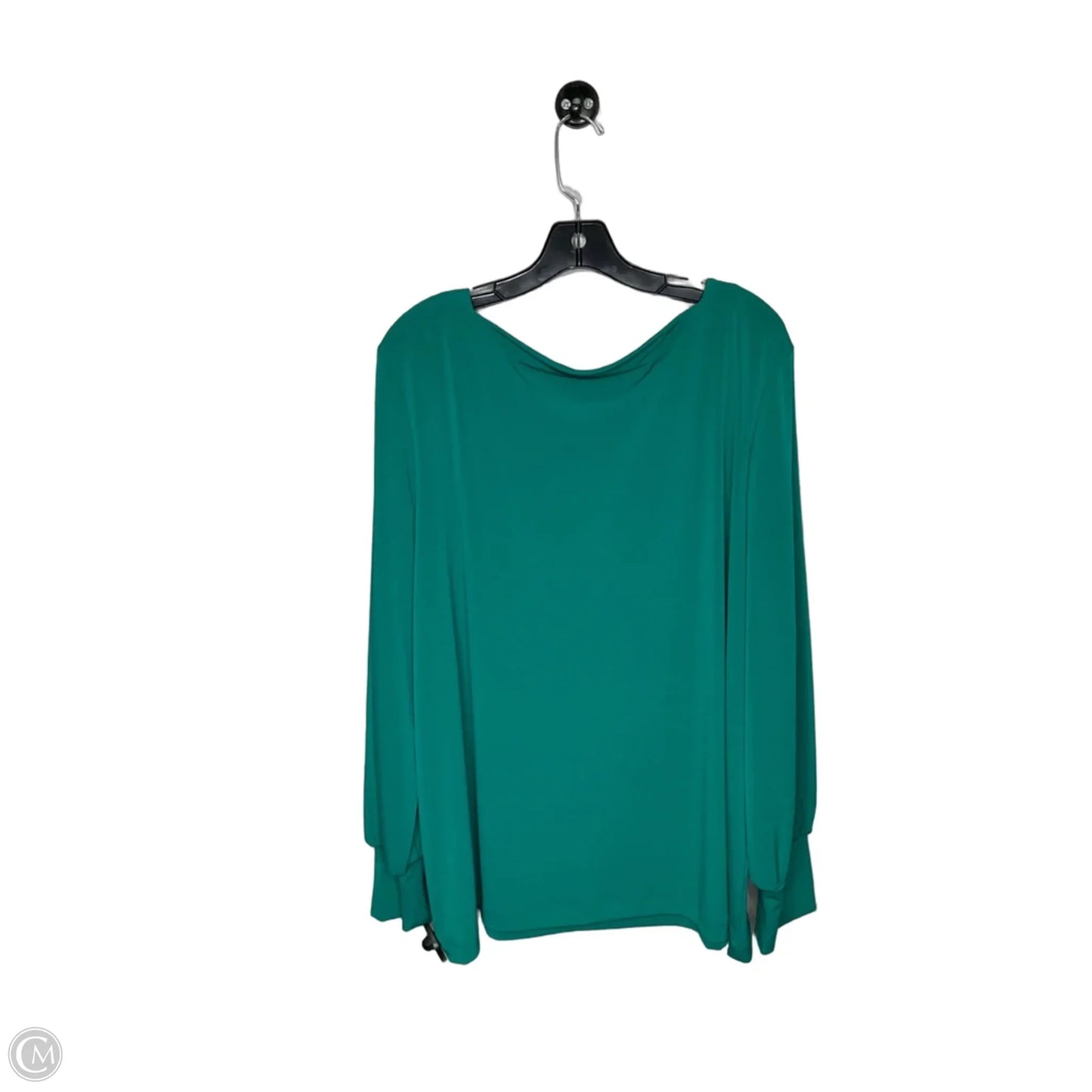 Top Long Sleeve By Chicos In Green, Size: Xxl