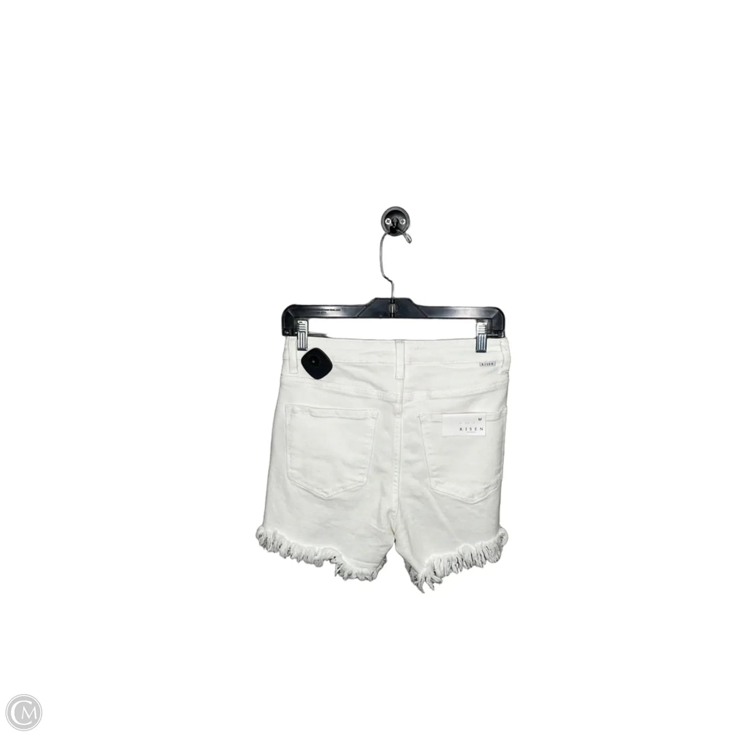 Shorts By Risen In White Denim, Size: M