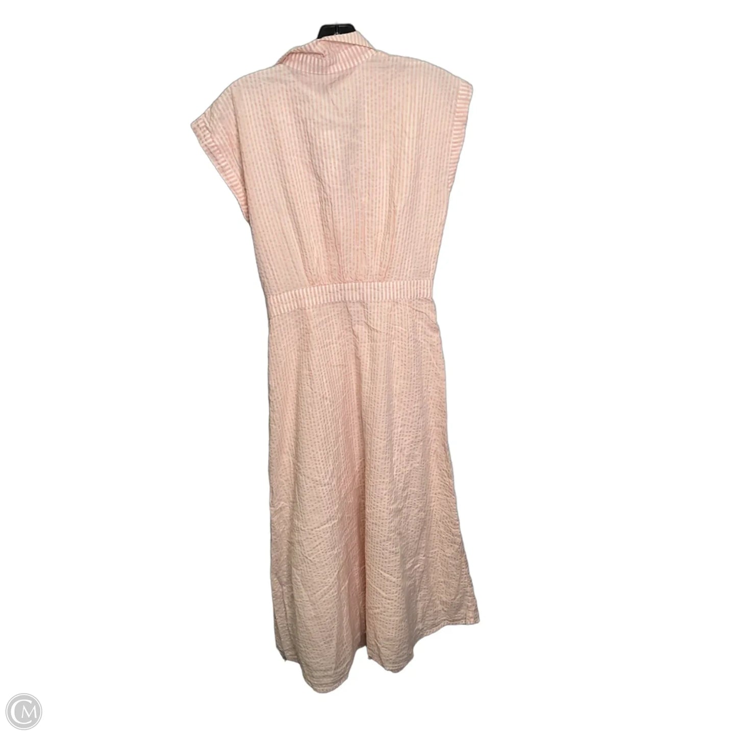 Dress Casual Midi By Loft In Striped Pattern, Size: S