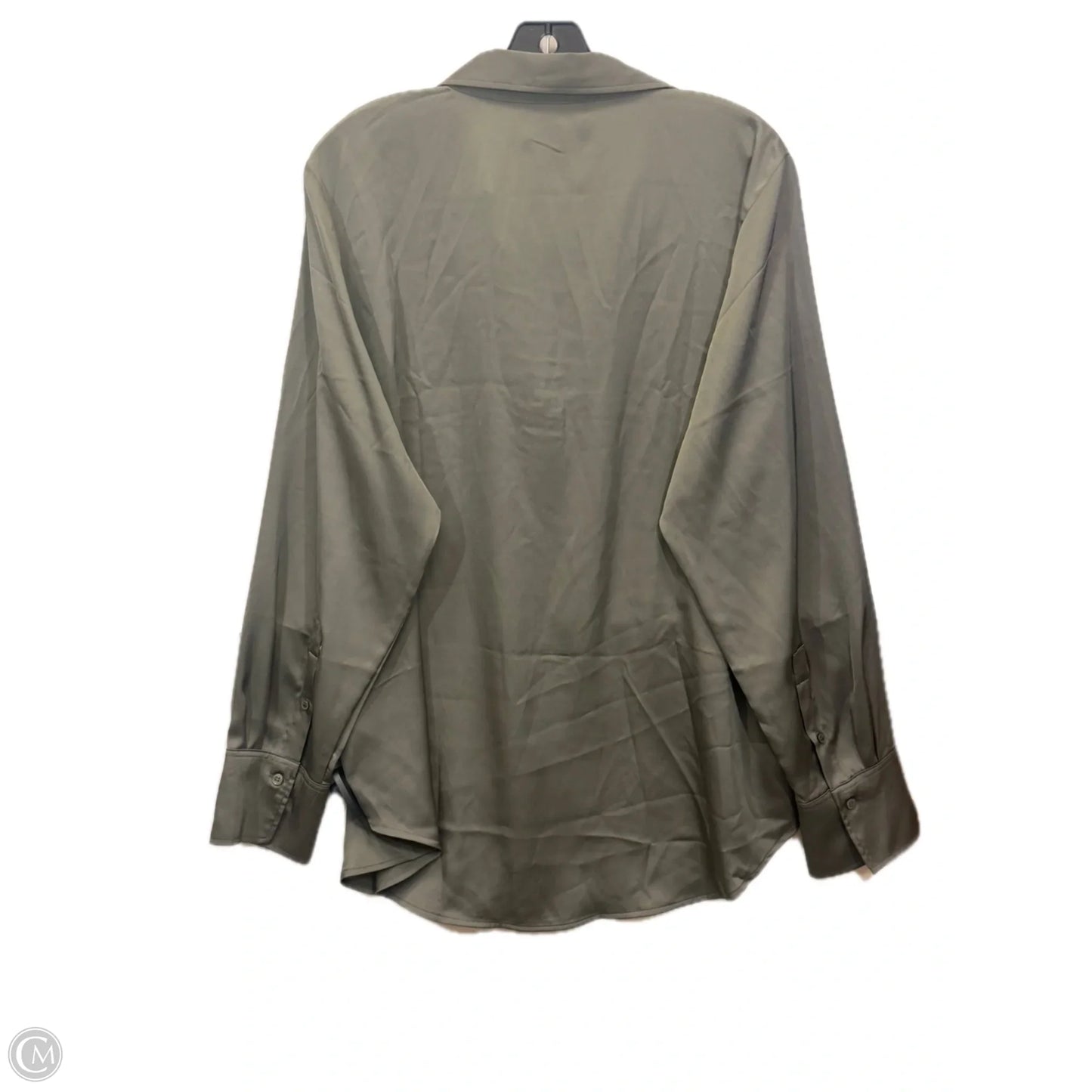 Top Long Sleeve By H&m In Green, Size: L