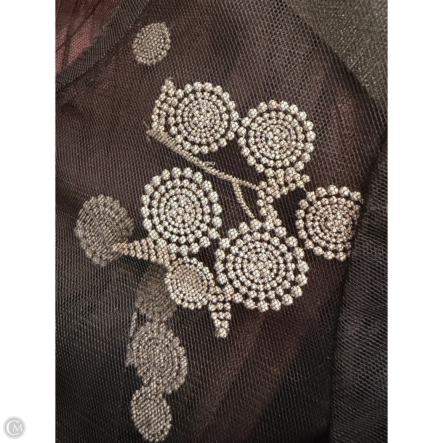 Top Long Sleeve Designer By Kobi Halperin In Black & White, Size: S