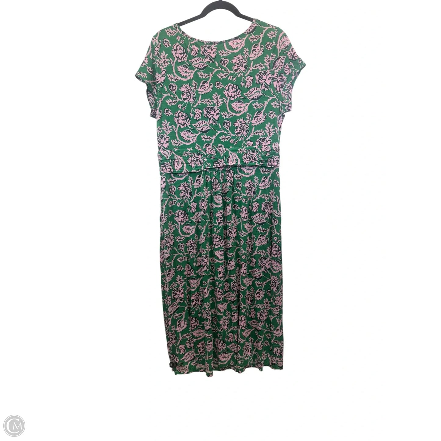 Dress Casual Maxi By Boden In Green & Pink, Size: L