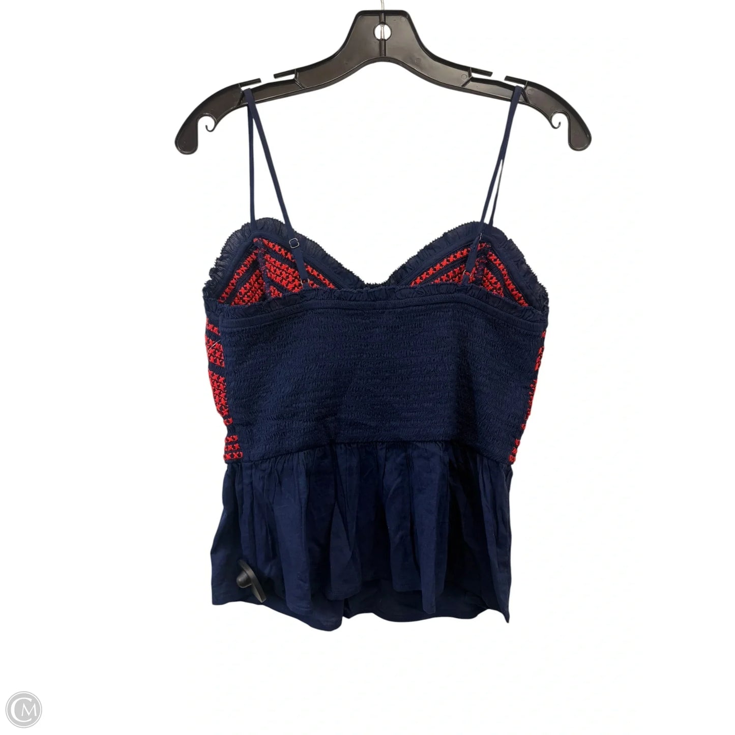 Top Sleeveless By Old Navy In Blue & Red, Size: M