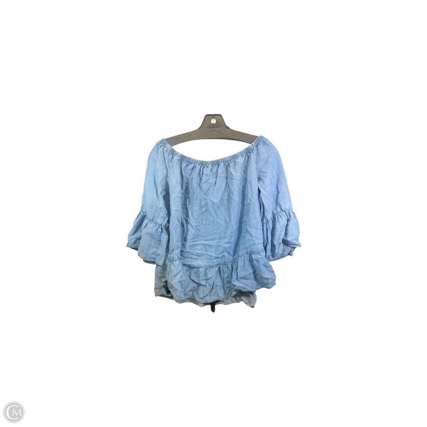 Top 3/4 Sleeve By In Blue & Red, Size: M