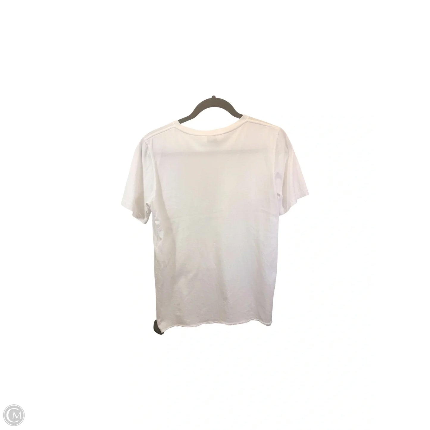 Top Short Sleeve Luxury Designer By Yves Saint Laurent In White, Size: Xs