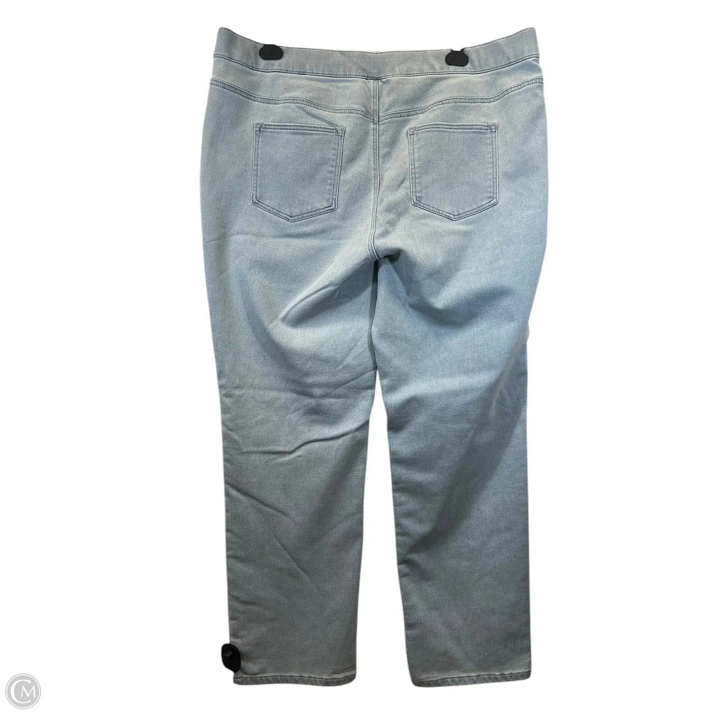 Jeans Straight By Isaac Mizrahi Live Qvc In Blue Denim, Size: 22