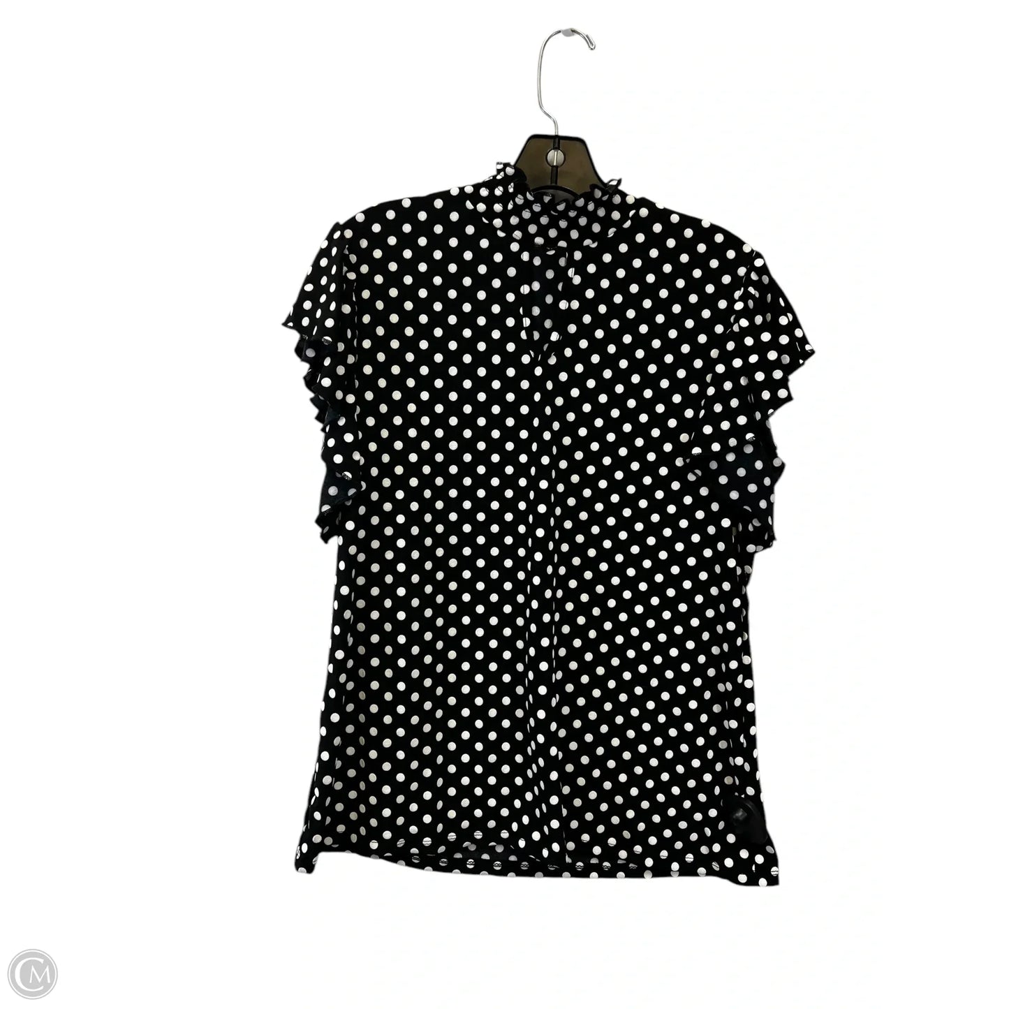 Top Short Sleeve By By Design In Polkadot Pattern, Size: L