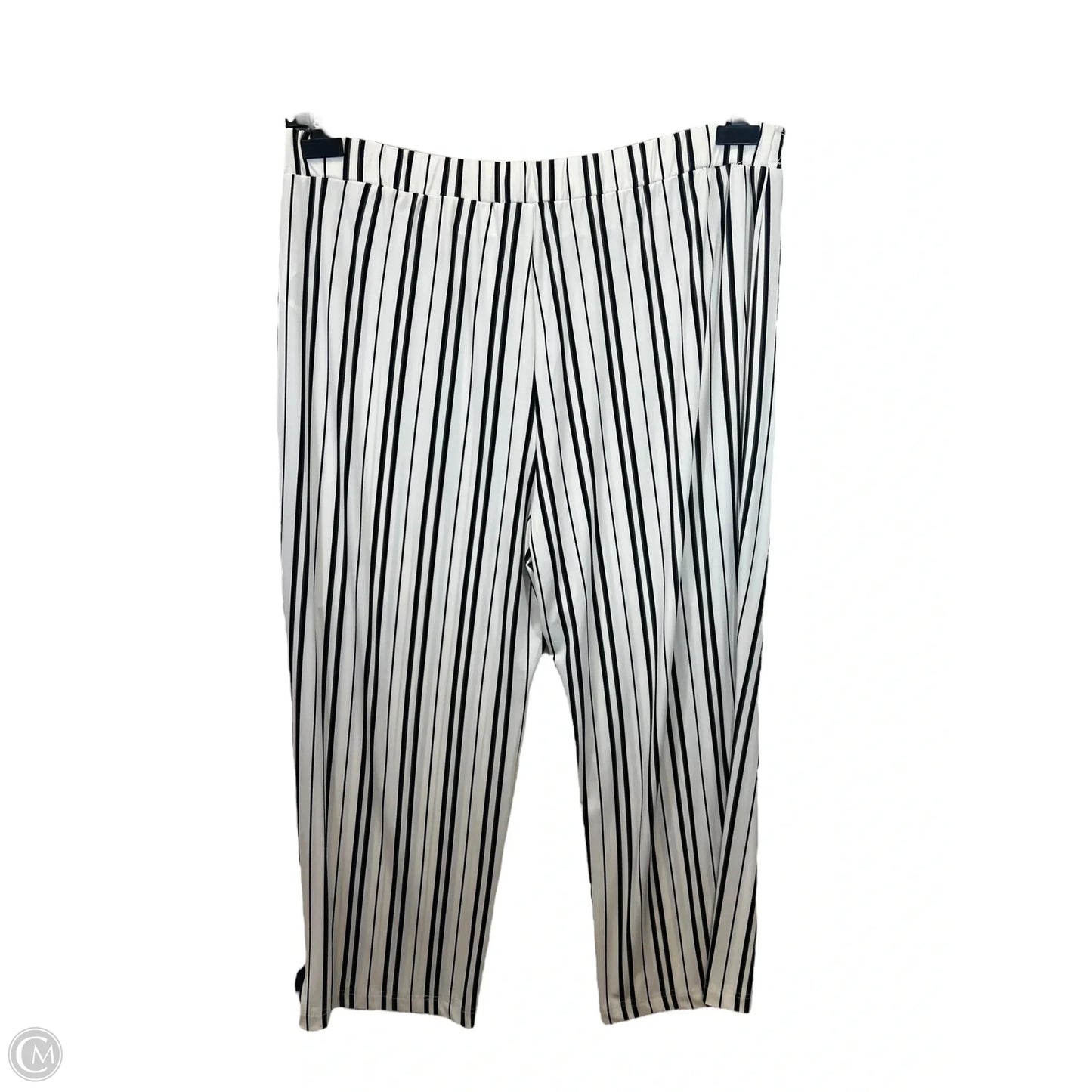 Pants Lounge By Ellen Tracy In Black & Cream, Size: Xl