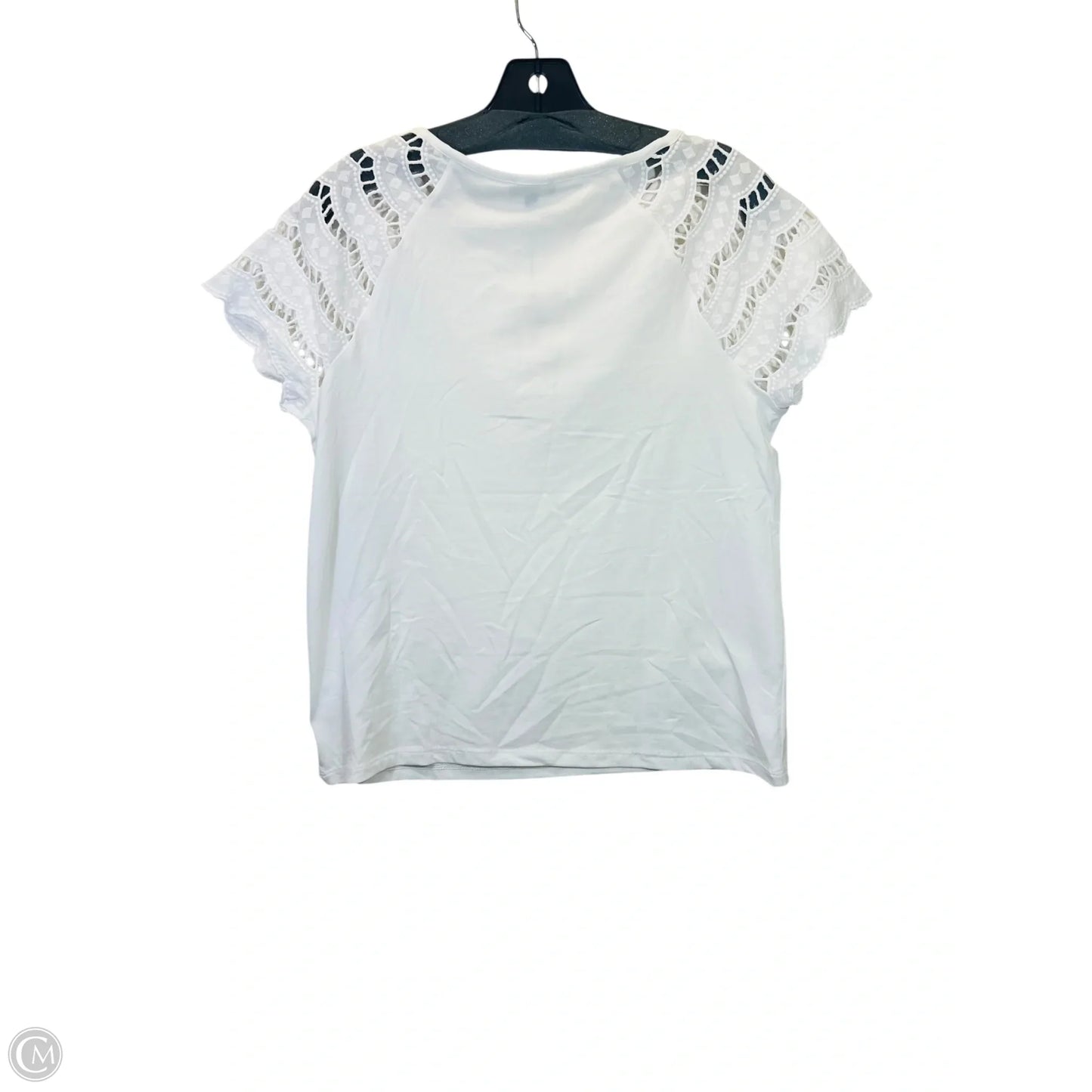 Top Short Sleeve By Talbots In White, Size: Sp