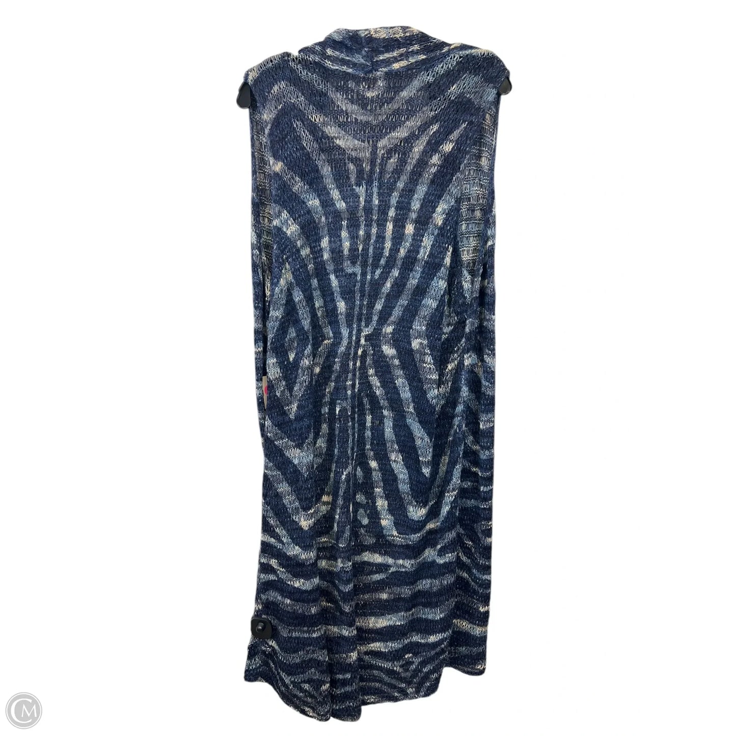 Vest Other By Chicos In Blue & Cream, Size: Xxl