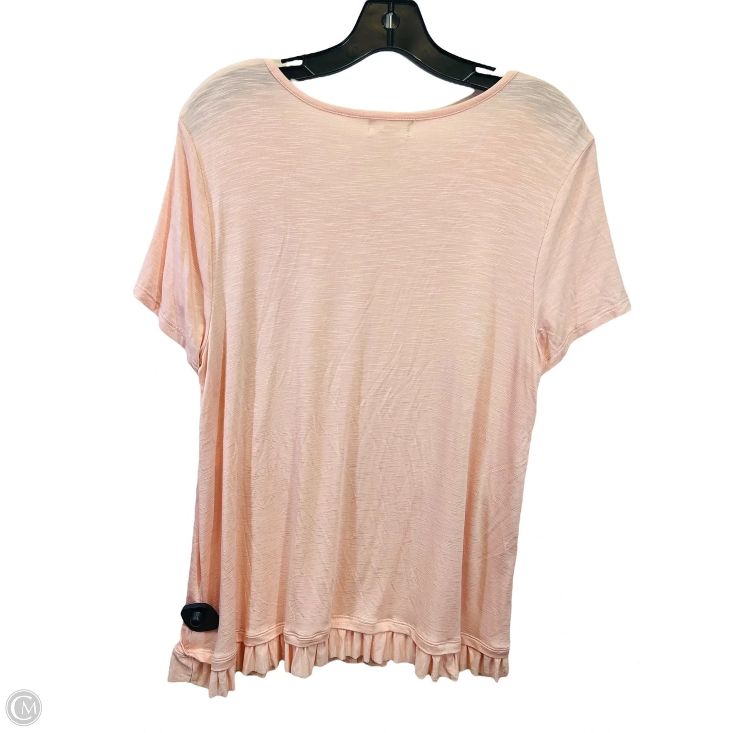 Top Short Sleeve By Style And Company In Pink, Size: M