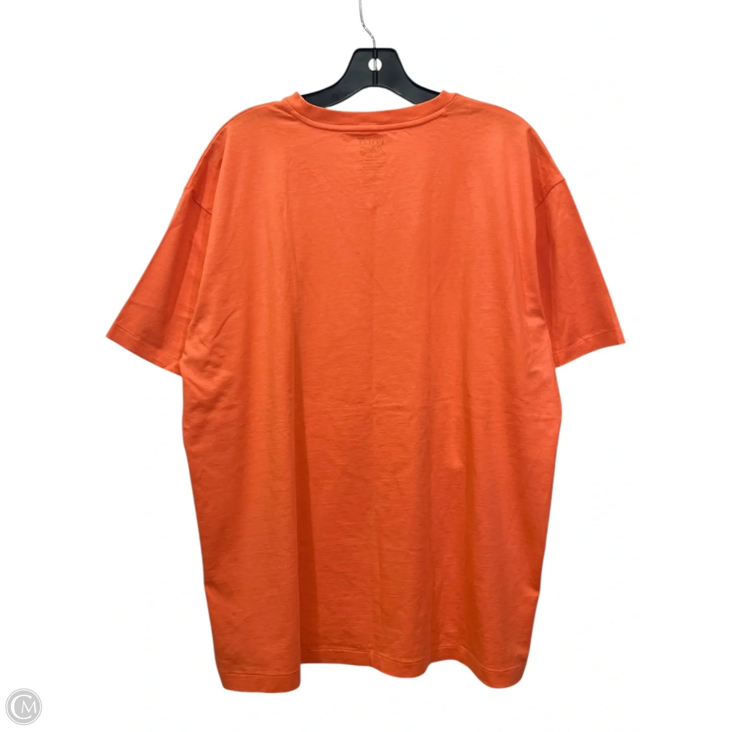 Top Short Sleeve By Polo Ralph Lauren In Orange, Size: Xl