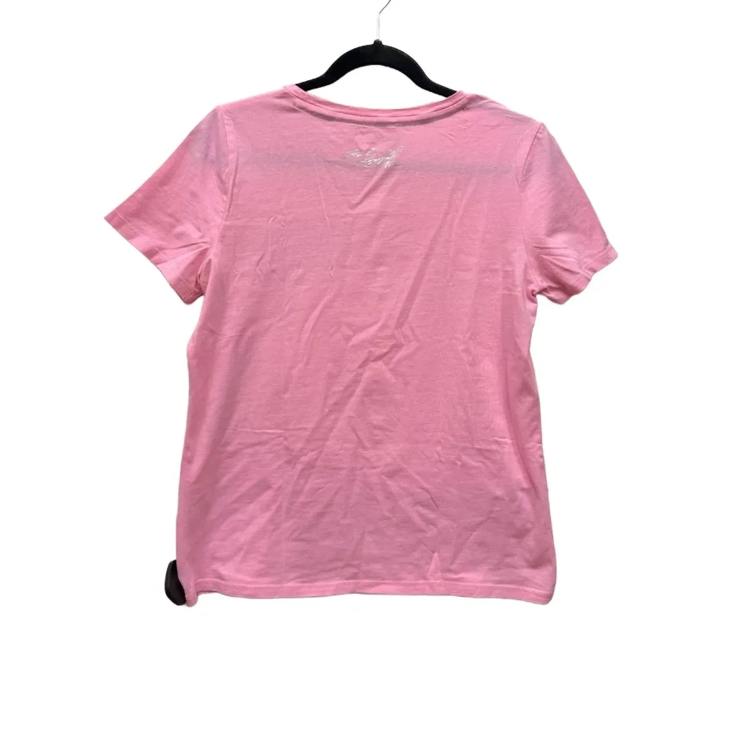 Top Short Sleeve Designer By Karl Lagerfeld In Pink, Size: S