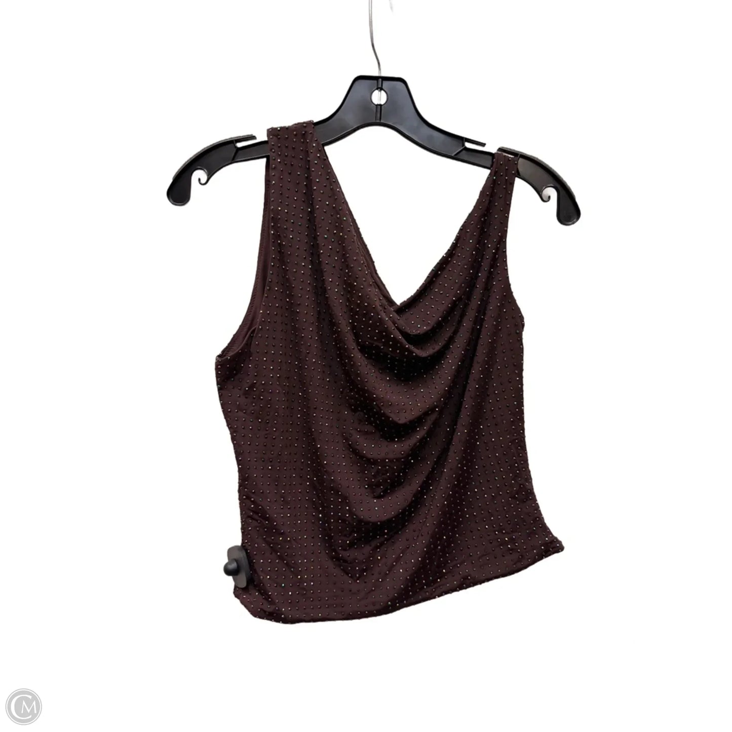 Top Sleeveless By White Fox In Brown, Size: Xl