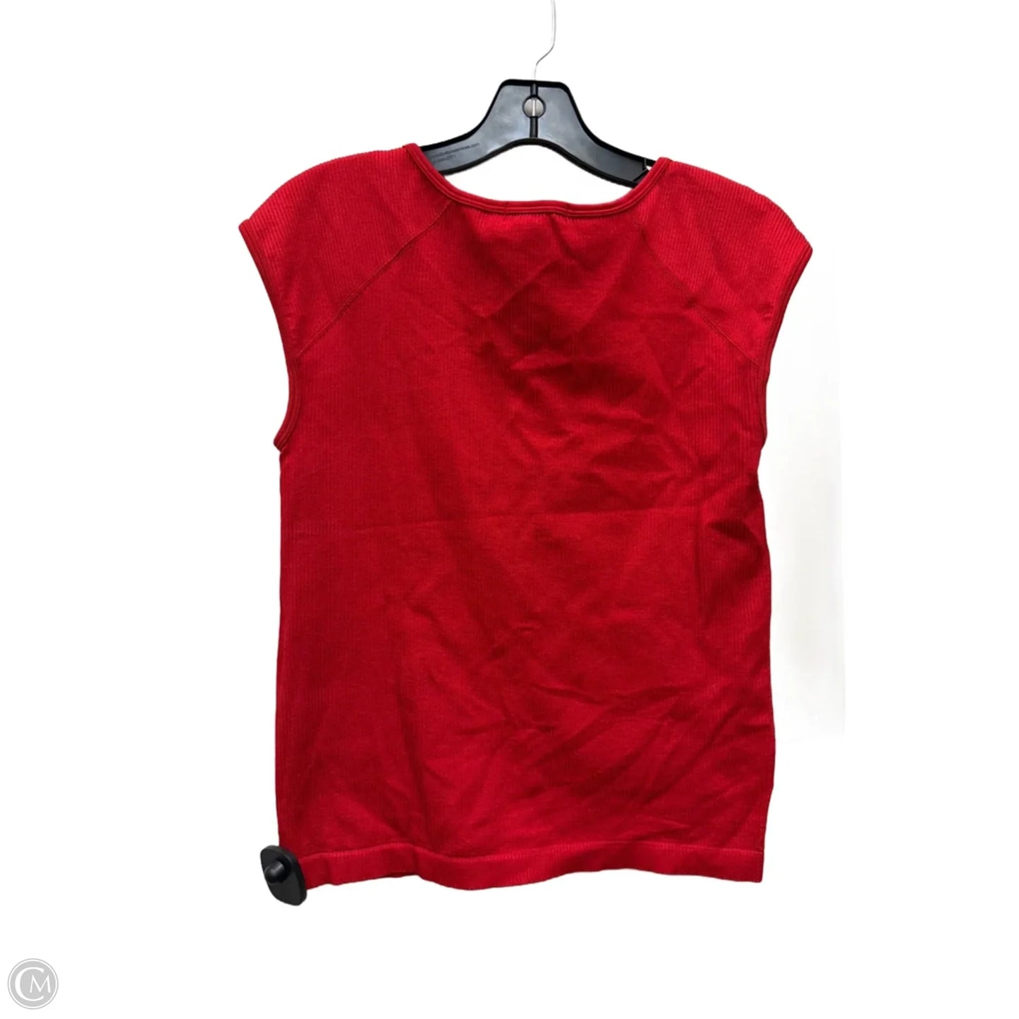 Top Short Sleeve By Nine Britton In Red, Size: L