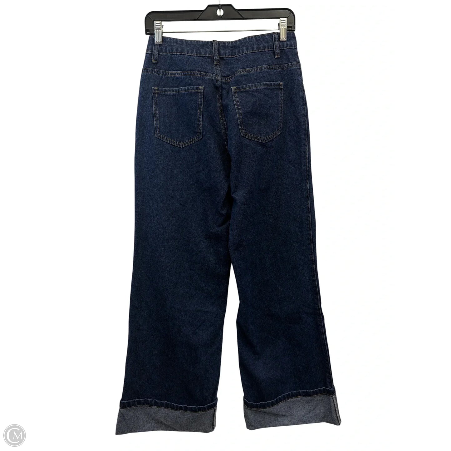 Jeans Wide Leg By Current Mood In Blue Denim, Size: Xs