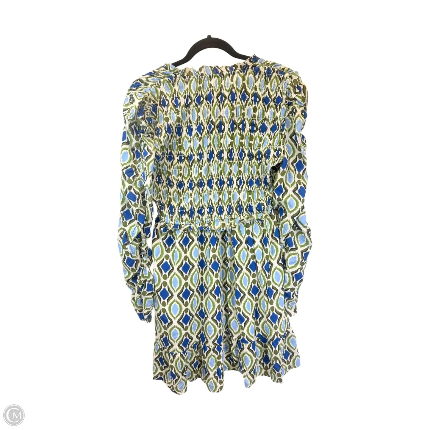 Dress Casual Short By Anthropologie In Blue & Green, Size: M