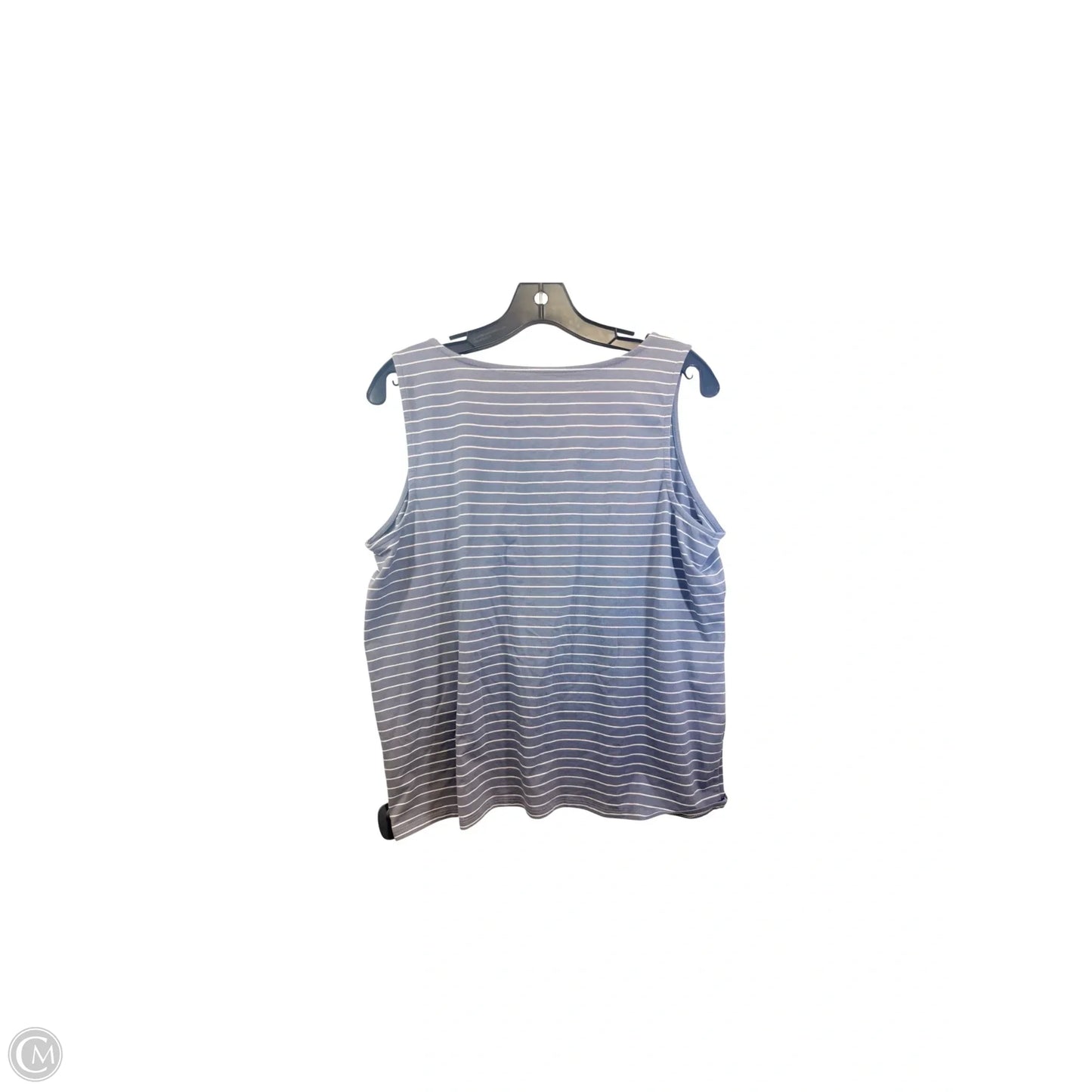 Tank Top By J. Jill In Grey & White, Size: Lp