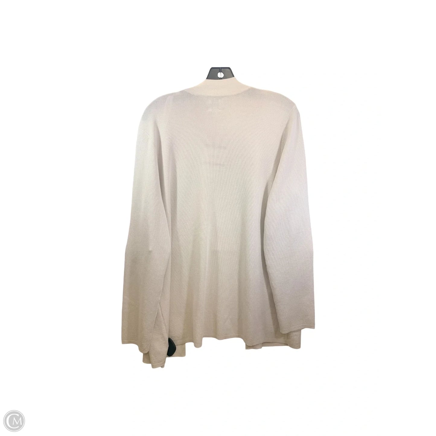 Cardigan By Anne Klein In Cream, Size: Xl