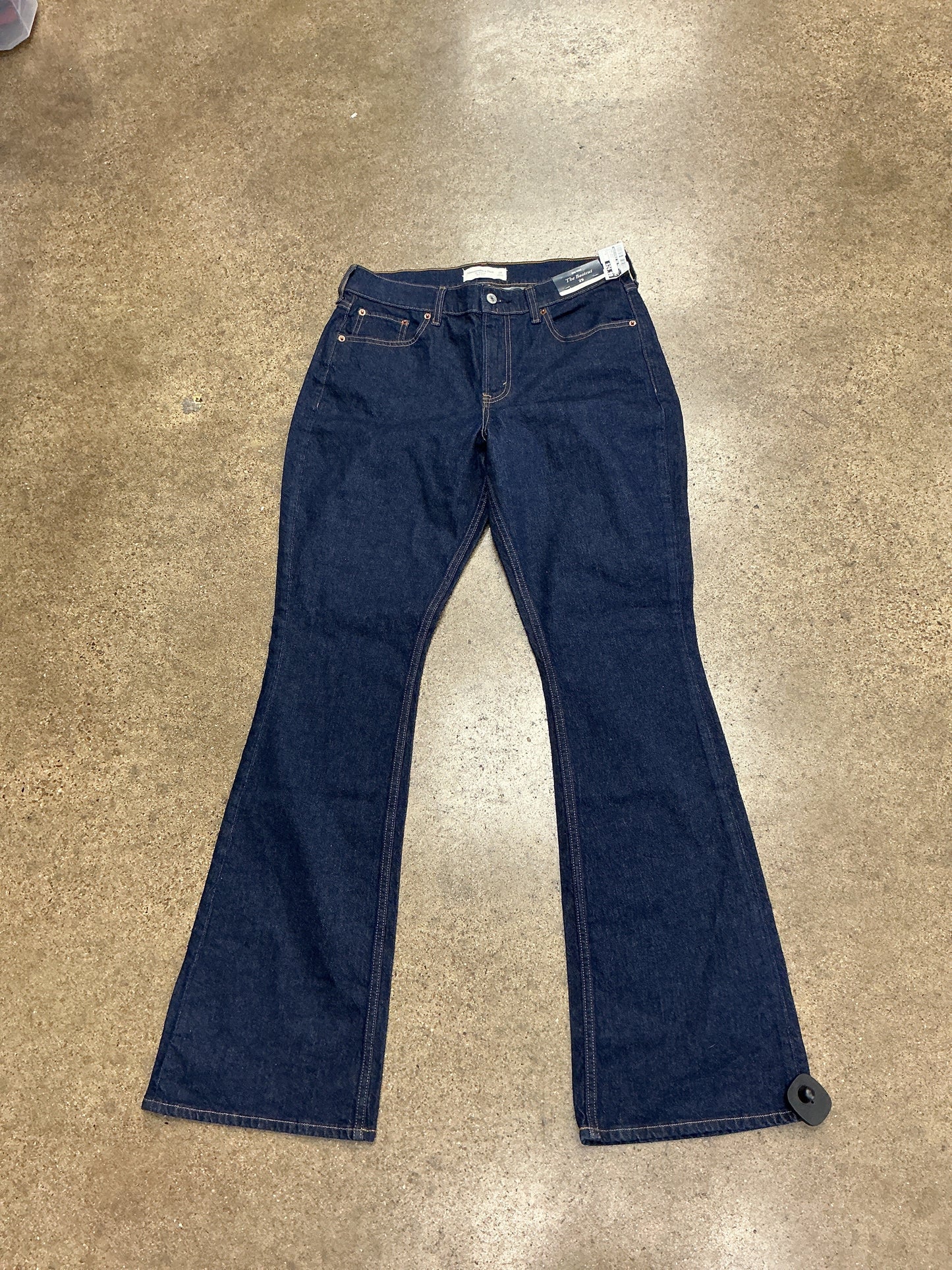 Jeans Boot Cut By Abercrombie And Fitch In Blue Denim, Size:8