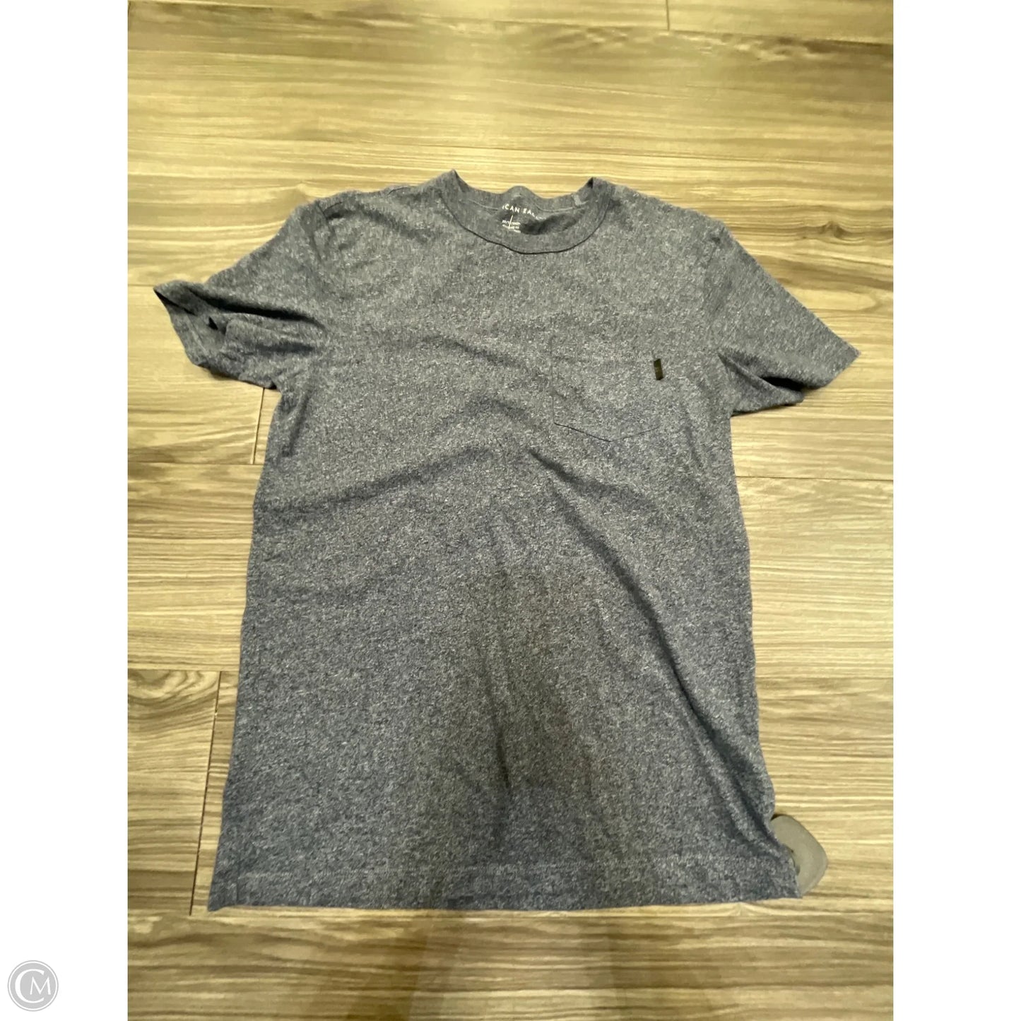Top Short Sleeve By American Eagle In Blue, Size: Xs