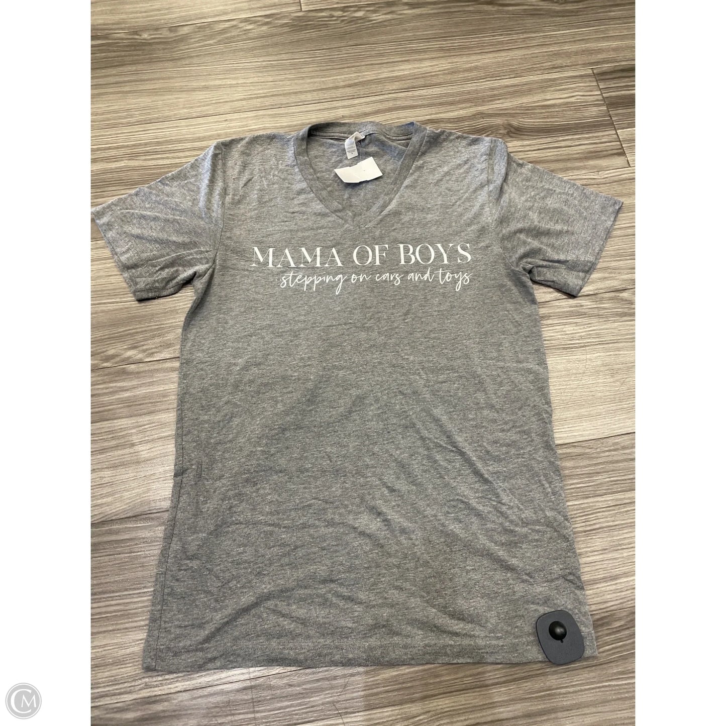 Top Short Sleeve By Bella + Canvas In Grey, Size: S