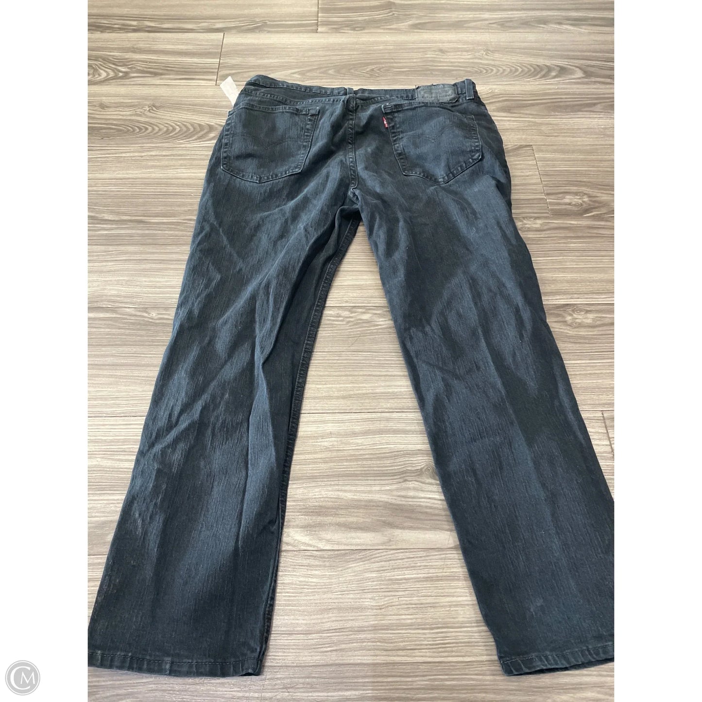 Jeans Straight By Levis In Black, Size: 18