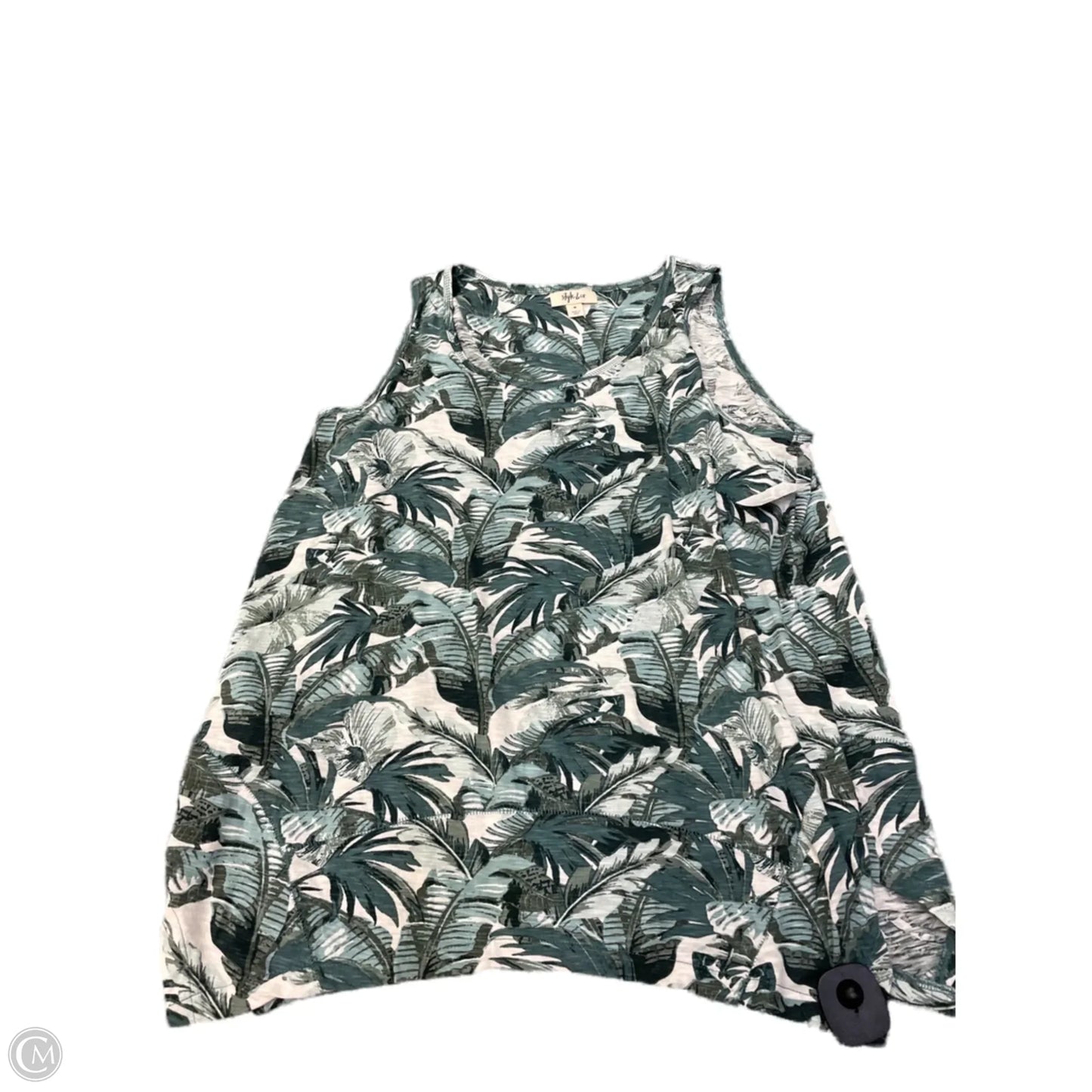 Tank Top By Style And Company In Floral Print, Size: M