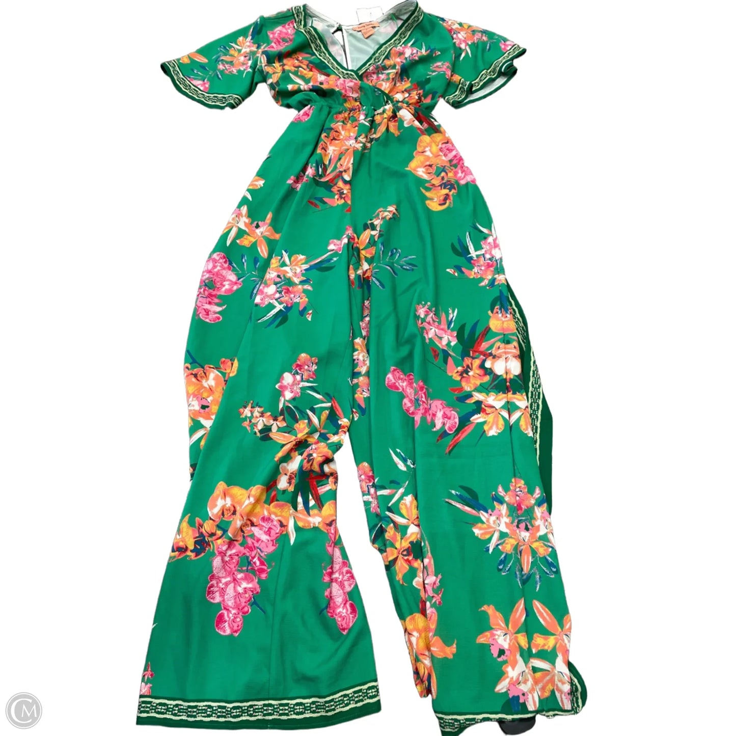 Jumpsuit By Flying Tomato In Tropical Print, Size: S